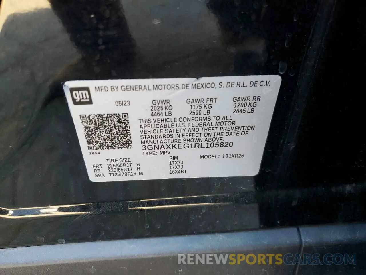 13 Photograph of a damaged car 3GNAXKEG1RL105820 CHEVROLET EQUINOX 2024
