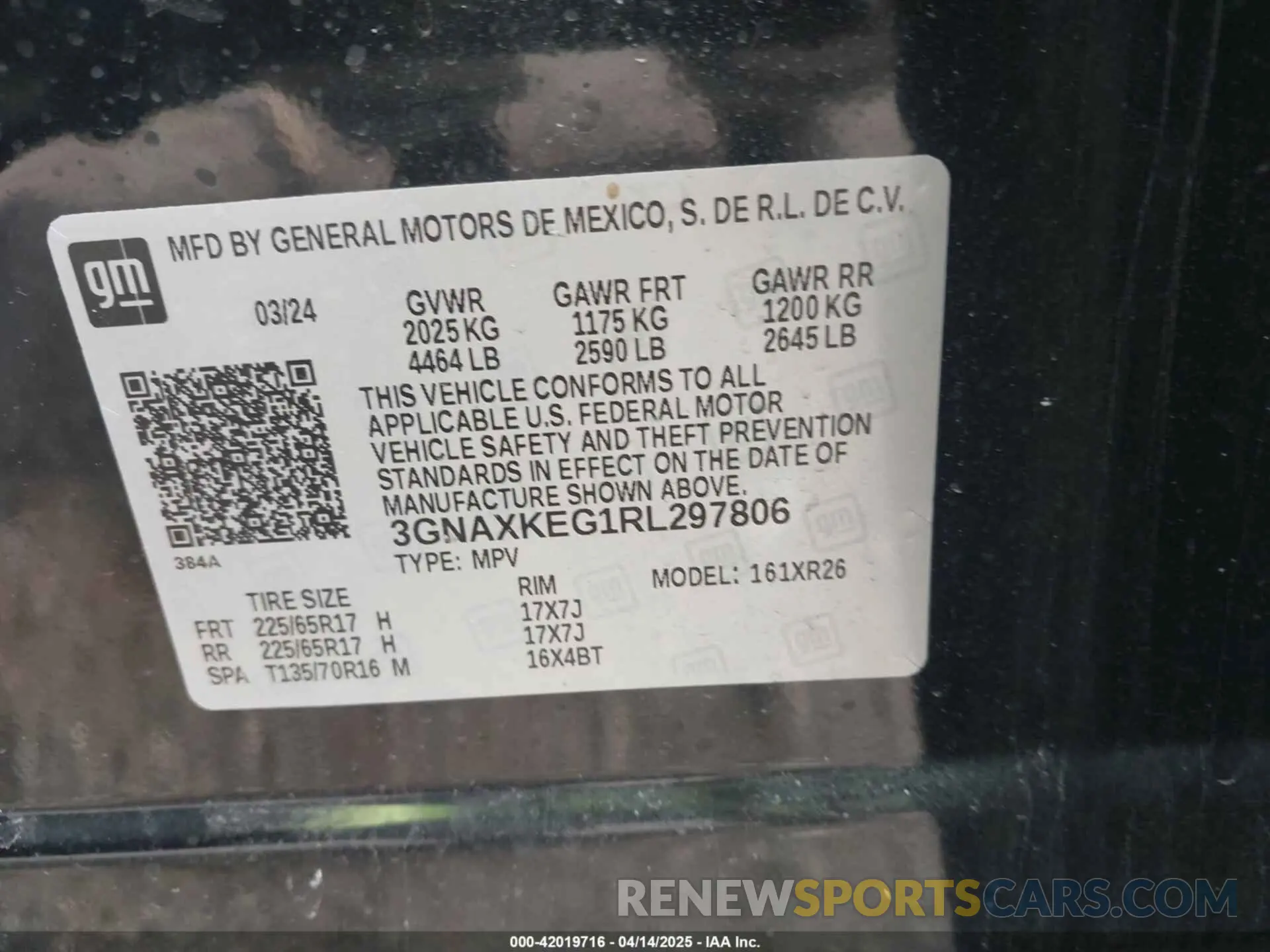 9 Photograph of a damaged car 3GNAXKEG1RL297806 CHEVROLET EQUINOX 2024