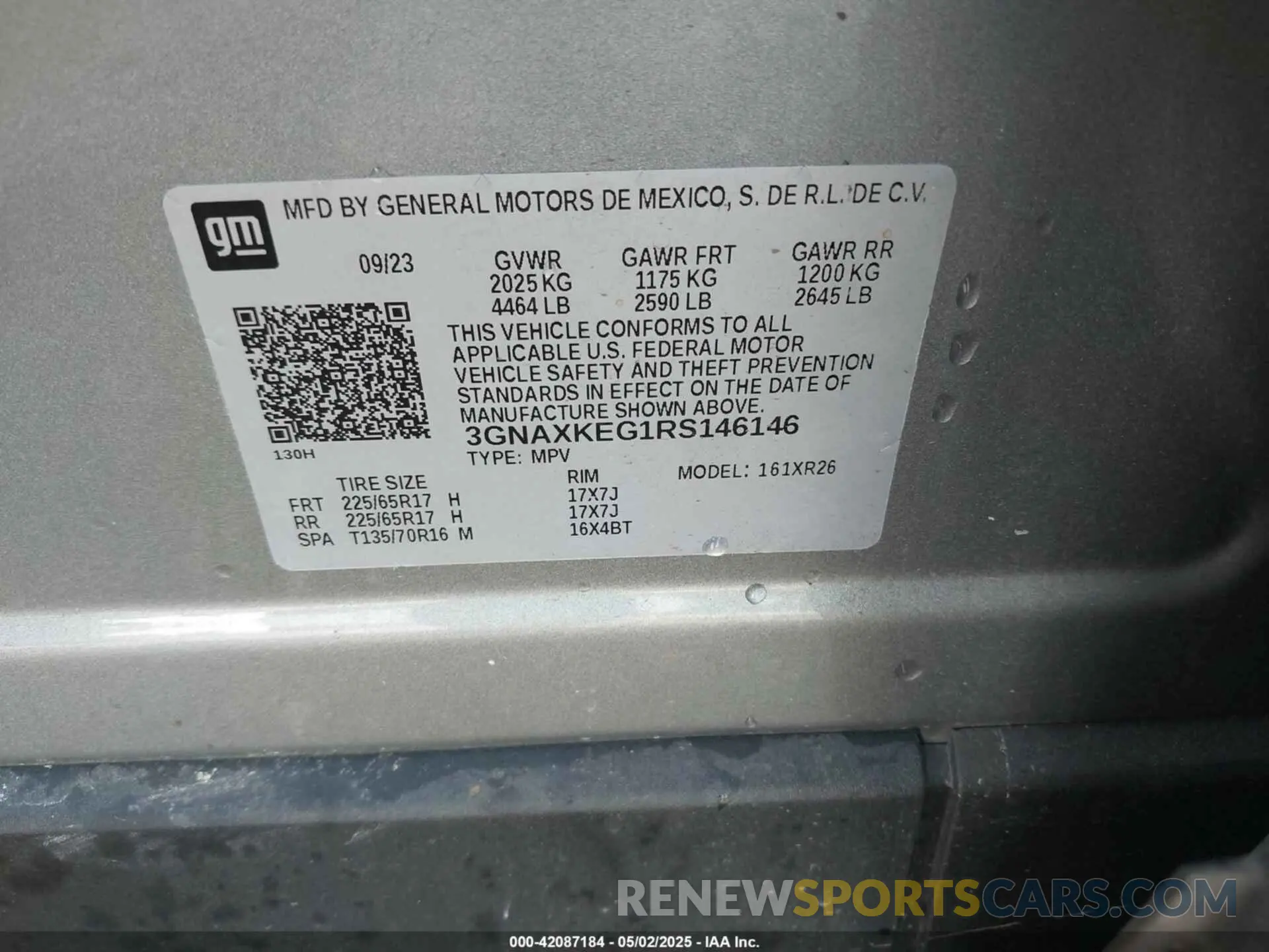 9 Photograph of a damaged car 3GNAXKEG1RS146146 CHEVROLET EQUINOX 2024
