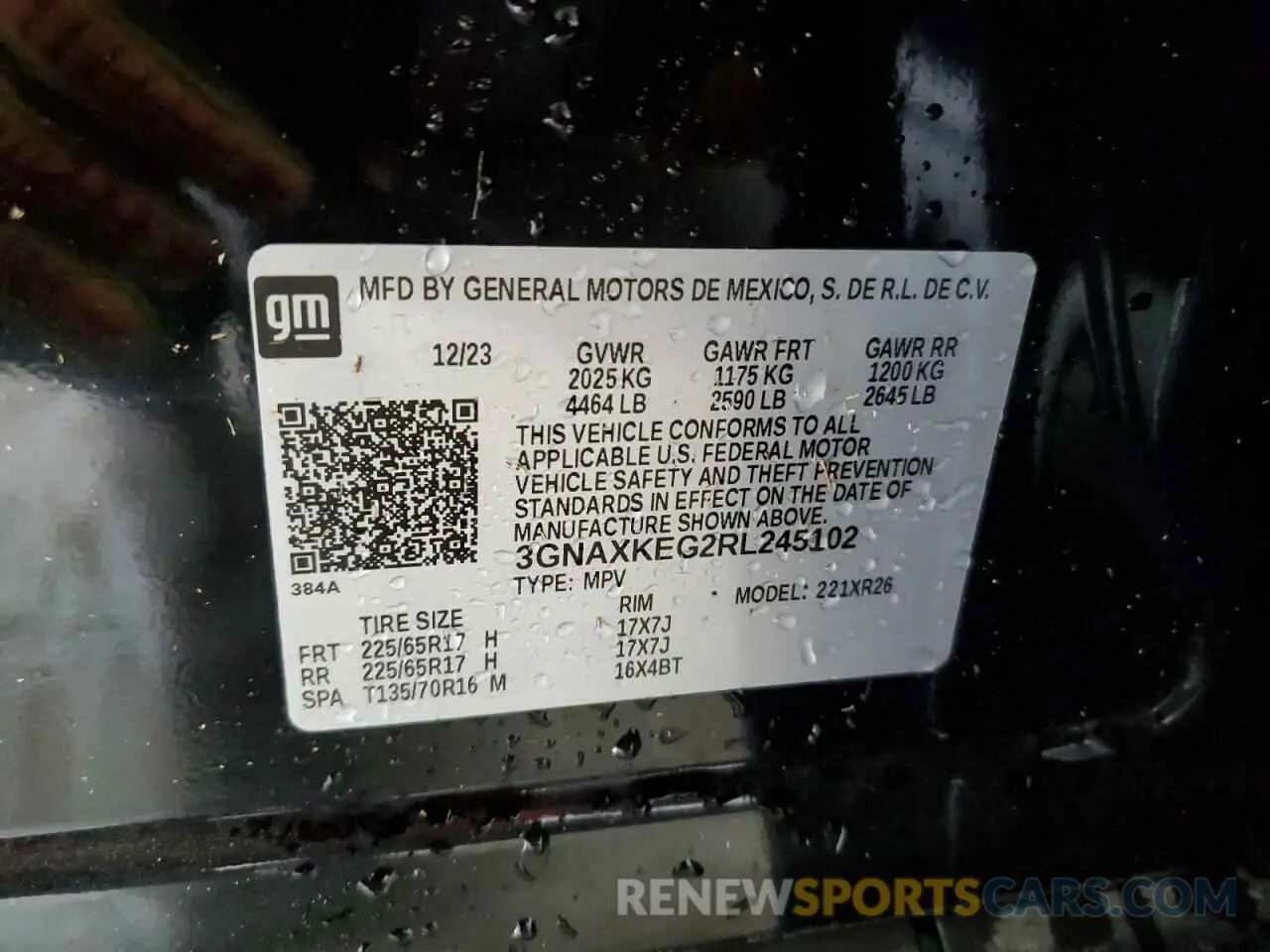 13 Photograph of a damaged car 3GNAXKEG2RL245102 CHEVROLET EQUINOX 2024