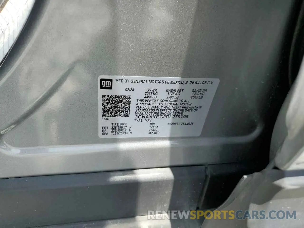 14 Photograph of a damaged car 3GNAXKEG2RL279198 CHEVROLET EQUINOX 2024