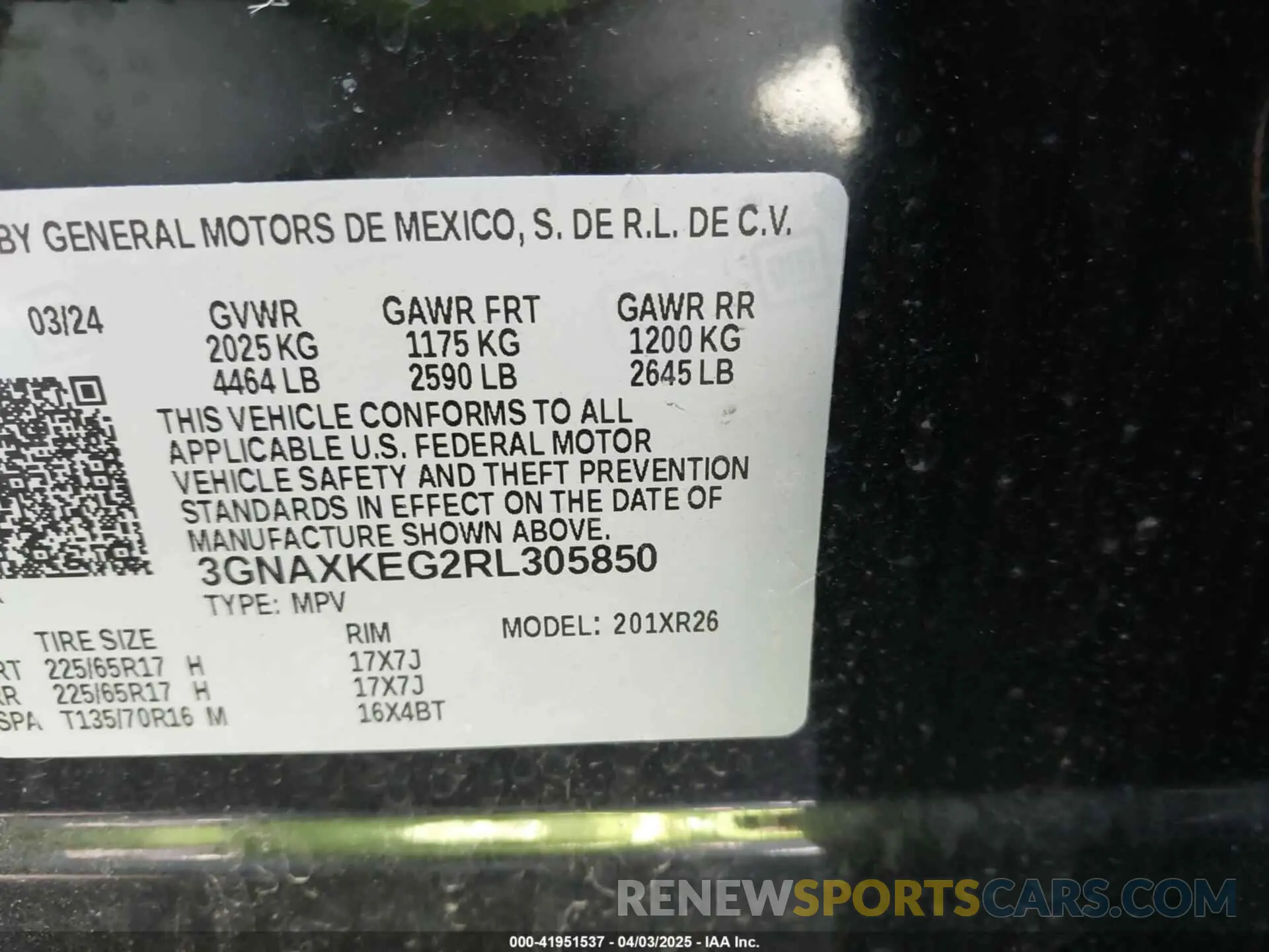 9 Photograph of a damaged car 3GNAXKEG2RL305850 CHEVROLET EQUINOX 2024