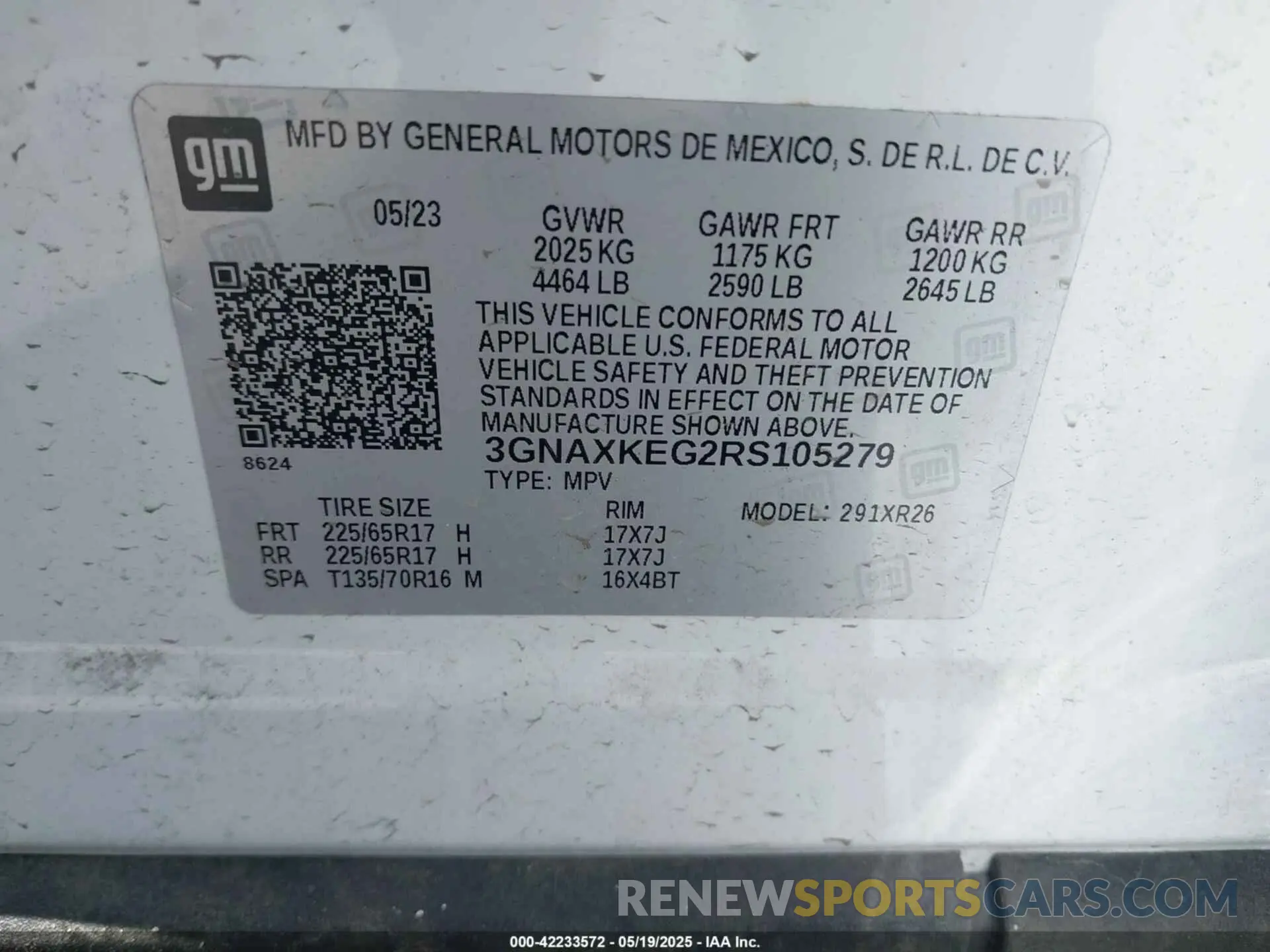 9 Photograph of a damaged car 3GNAXKEG2RS105279 CHEVROLET EQUINOX 2024