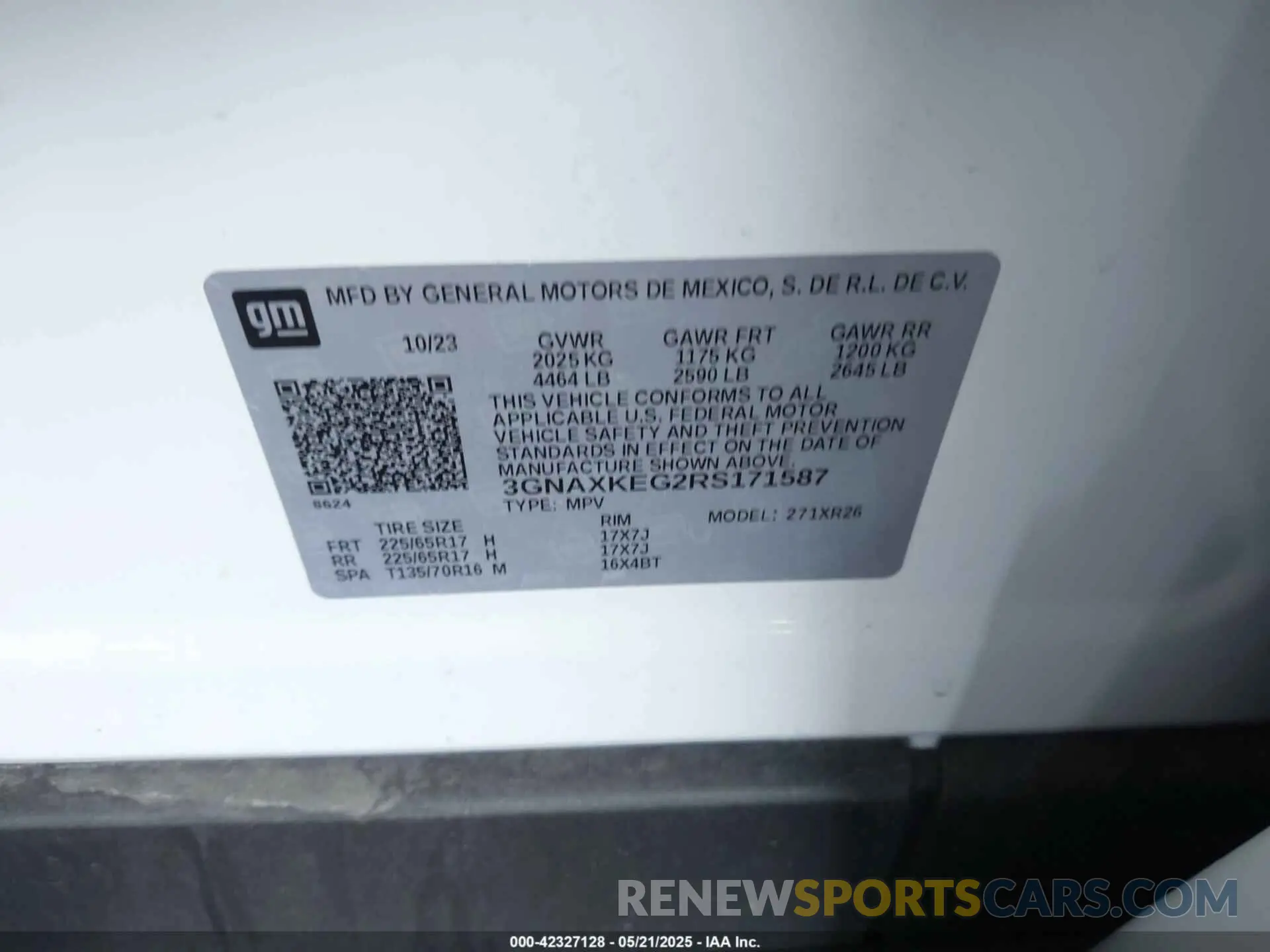 9 Photograph of a damaged car 3GNAXKEG2RS171587 CHEVROLET EQUINOX 2024