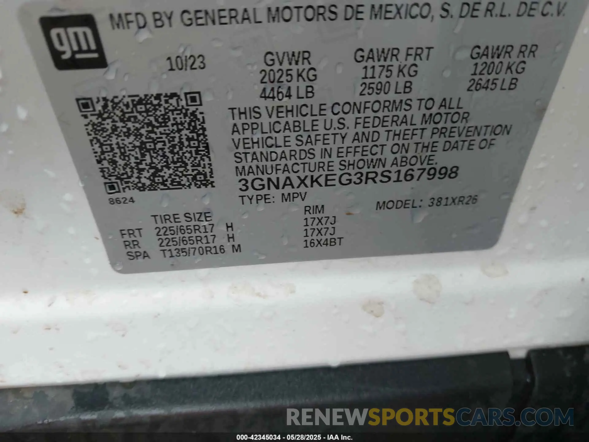 9 Photograph of a damaged car 3GNAXKEG3RS167998 CHEVROLET EQUINOX 2024