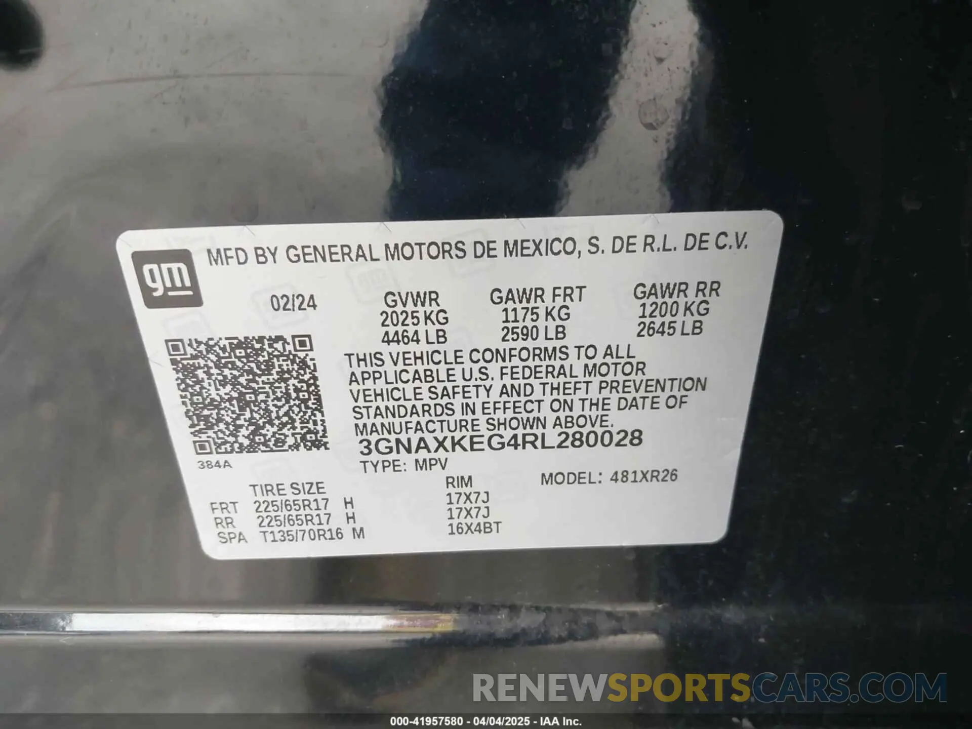 9 Photograph of a damaged car 3GNAXKEG4RL280028 CHEVROLET EQUINOX 2024