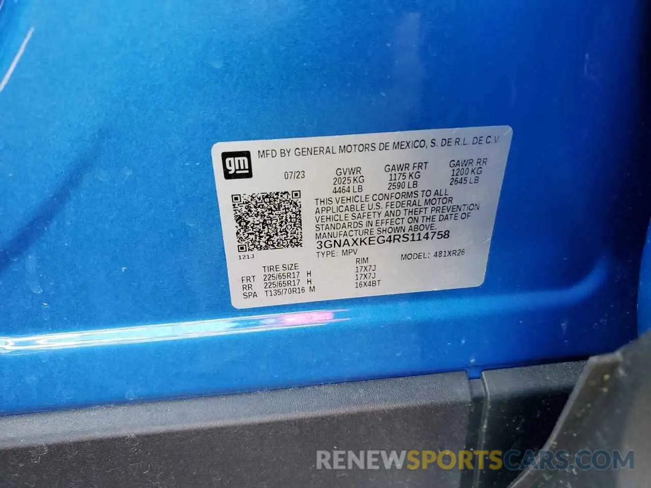 12 Photograph of a damaged car 3GNAXKEG4RS114758 CHEVROLET EQUINOX 2024