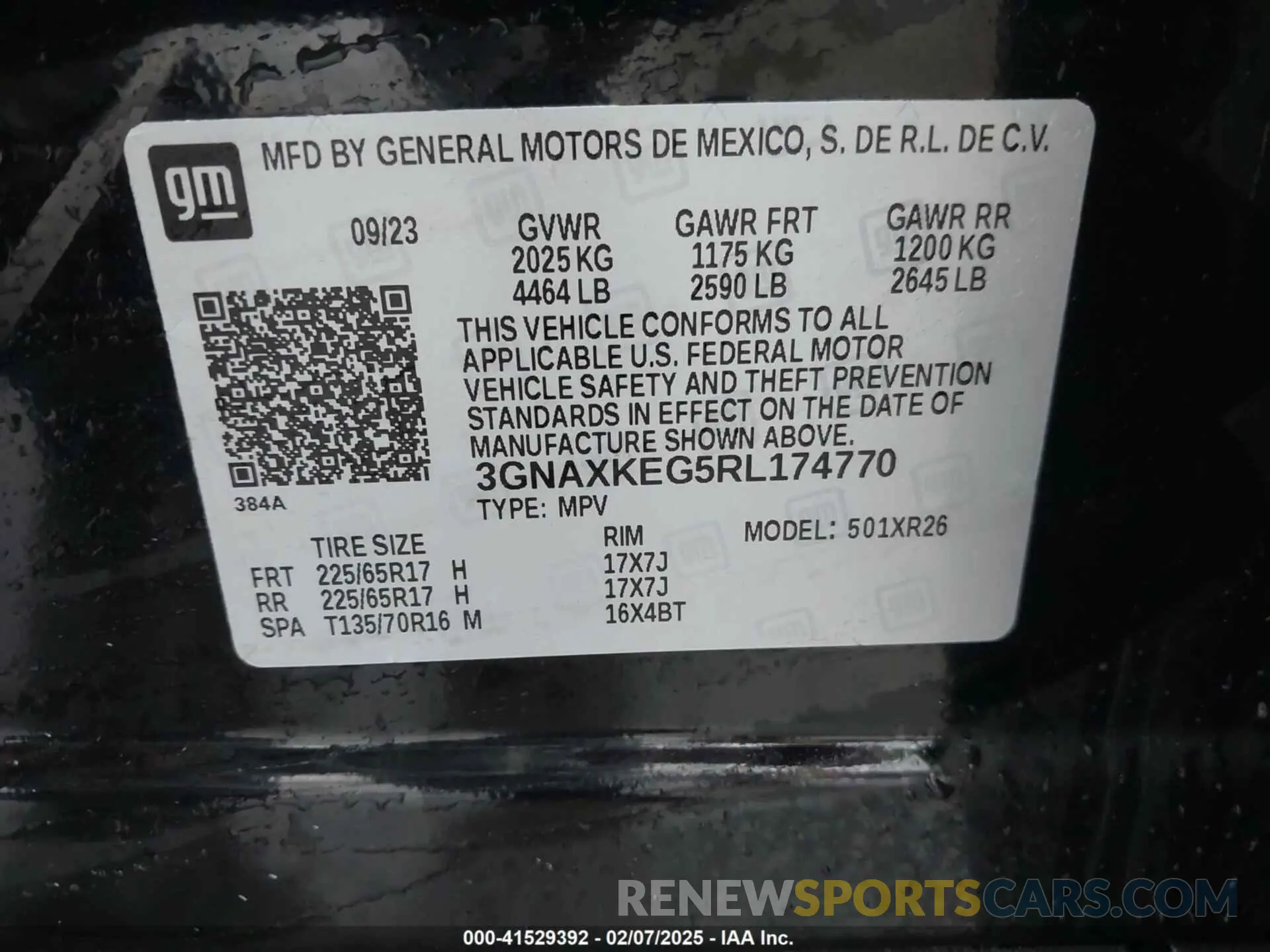 9 Photograph of a damaged car 3GNAXKEG5RL174770 CHEVROLET EQUINOX 2024