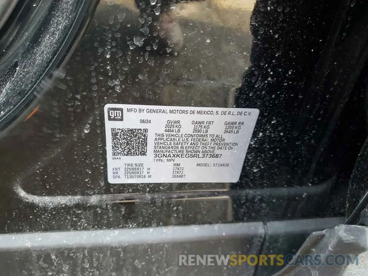15 Photograph of a damaged car 3GNAXKEG5RL373687 CHEVROLET EQUINOX 2024