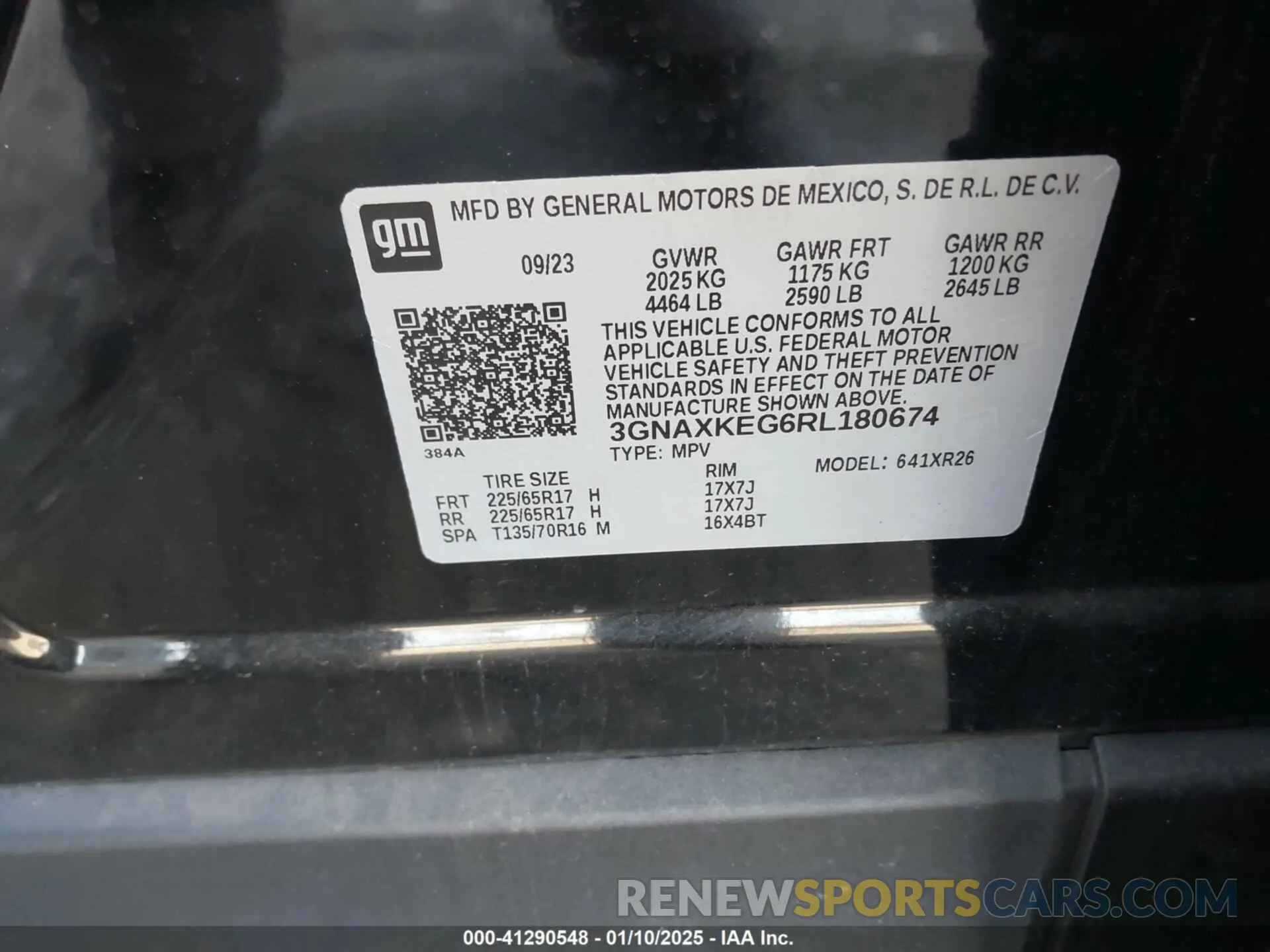 9 Photograph of a damaged car 3GNAXKEG6RL180674 CHEVROLET EQUINOX 2024