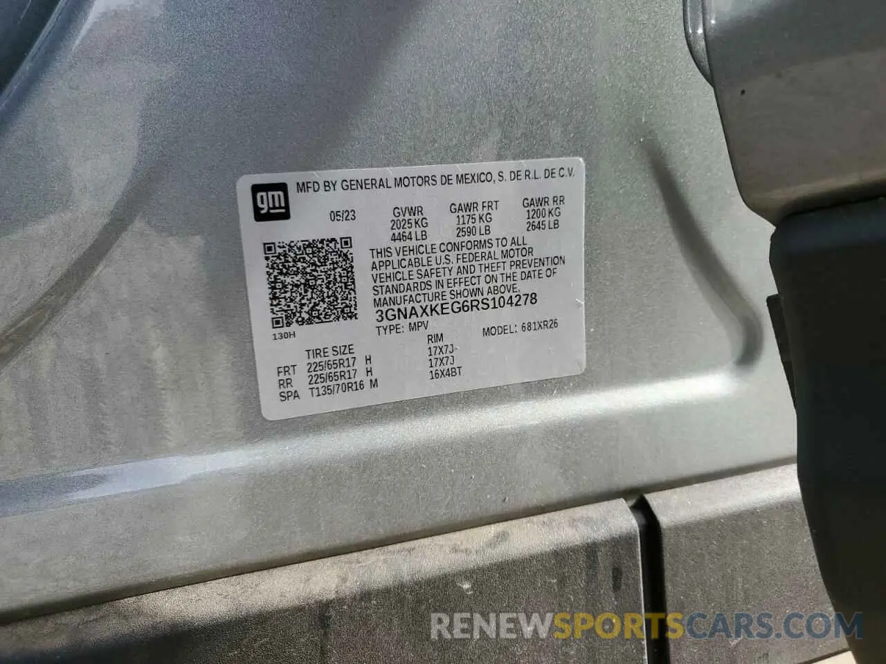 15 Photograph of a damaged car 3GNAXKEG6RS104278 CHEVROLET EQUINOX 2024