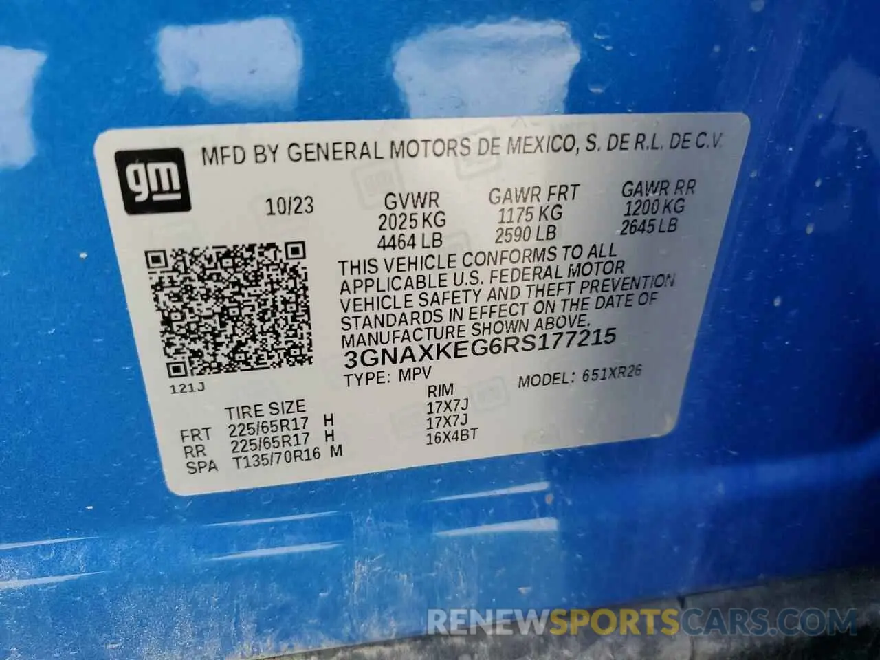 15 Photograph of a damaged car 3GNAXKEG6RS177215 CHEVROLET EQUINOX 2024