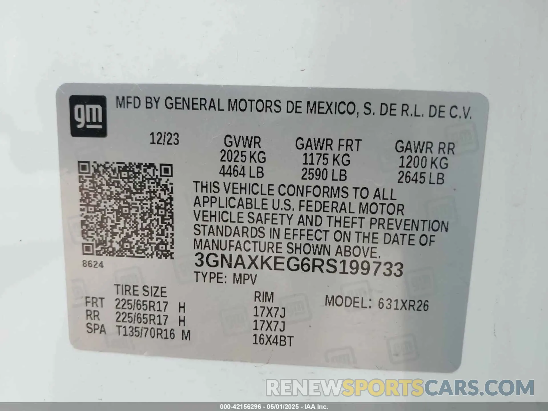 9 Photograph of a damaged car 3GNAXKEG6RS199733 CHEVROLET EQUINOX 2024