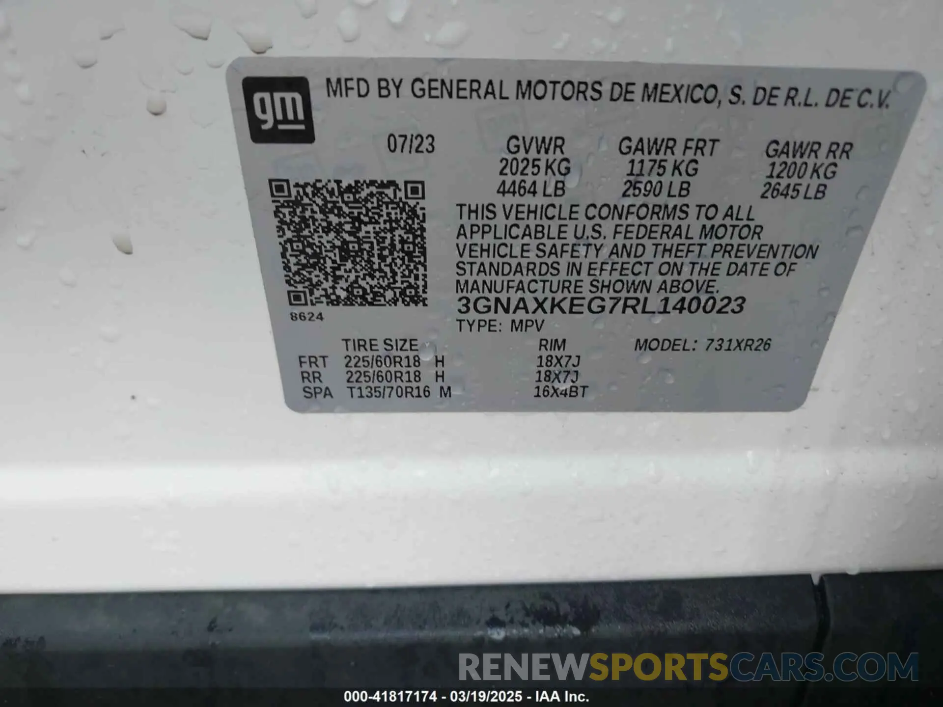 9 Photograph of a damaged car 3GNAXKEG7RL140023 CHEVROLET EQUINOX 2024