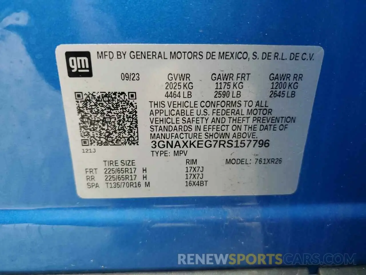 13 Photograph of a damaged car 3GNAXKEG7RS157796 CHEVROLET EQUINOX 2024