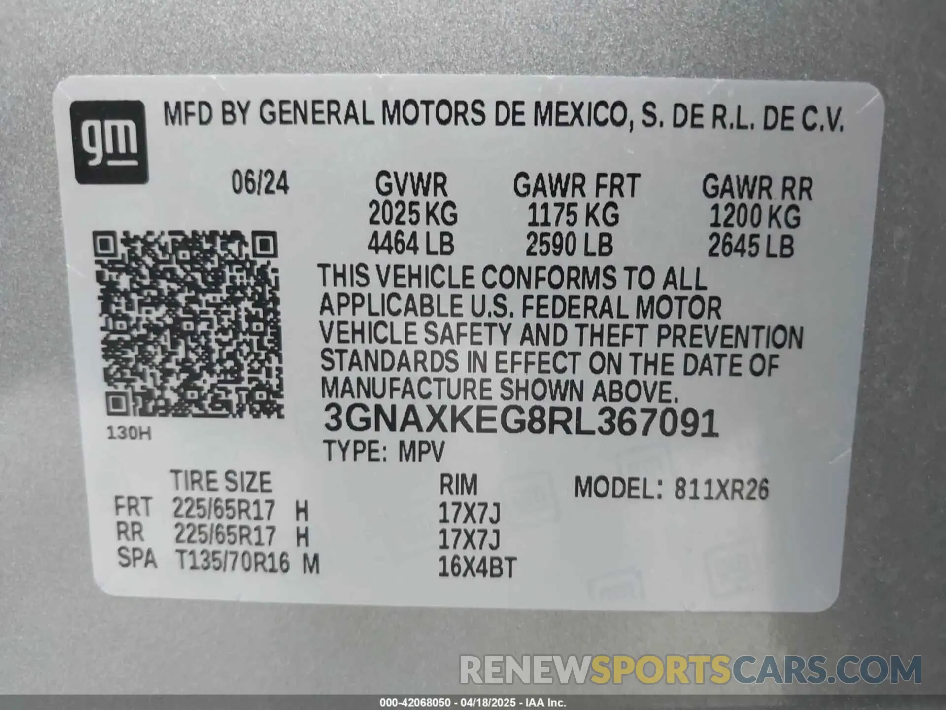 9 Photograph of a damaged car 3GNAXKEG8RL367091 CHEVROLET EQUINOX 2024