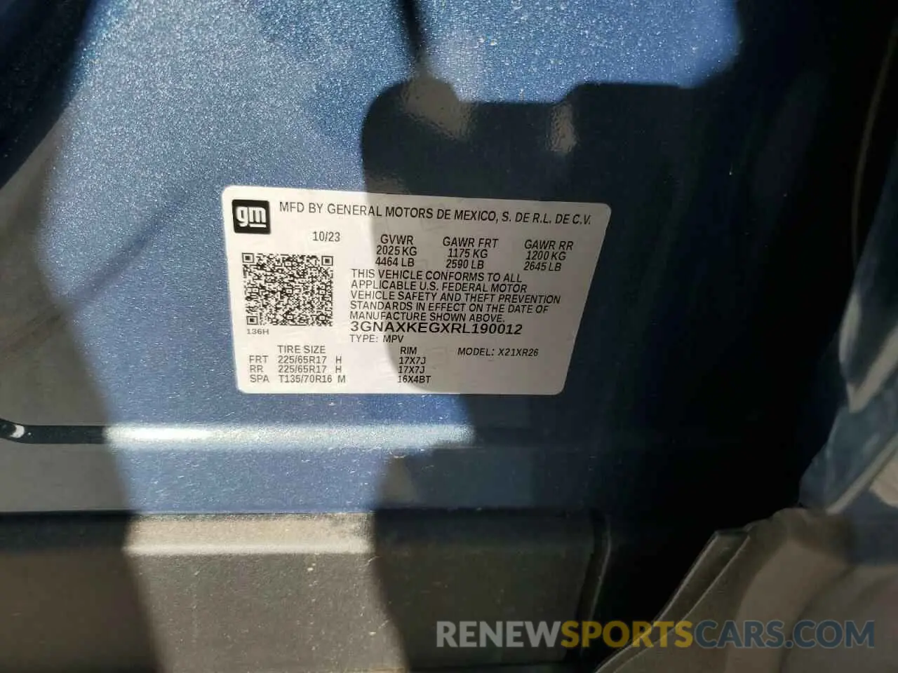 13 Photograph of a damaged car 3GNAXKEGXRL190012 CHEVROLET EQUINOX 2024