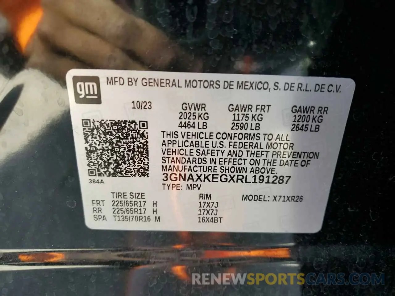 13 Photograph of a damaged car 3GNAXKEGXRL191287 CHEVROLET EQUINOX 2024