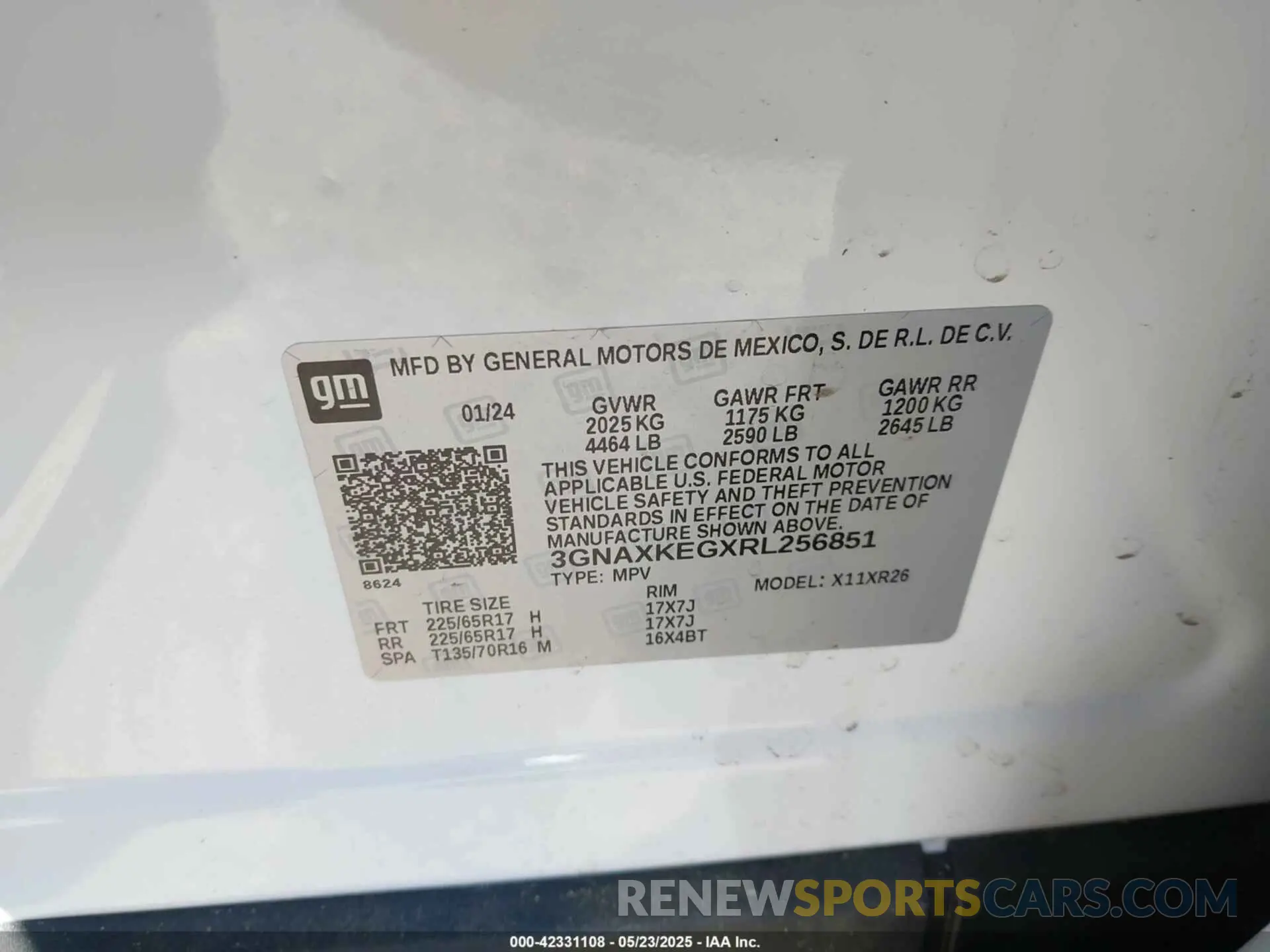 9 Photograph of a damaged car 3GNAXKEGXRL256851 CHEVROLET EQUINOX 2024