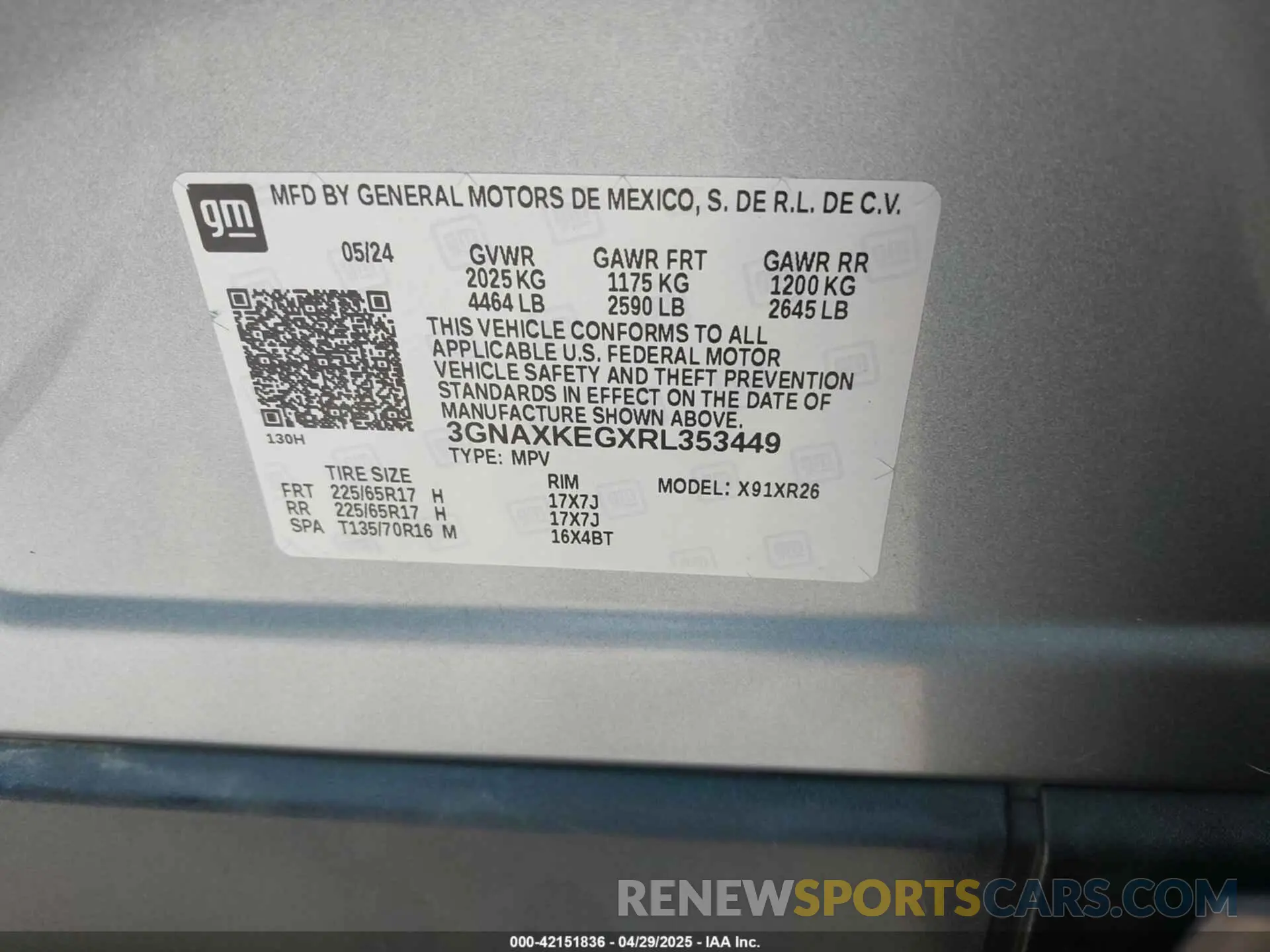 9 Photograph of a damaged car 3GNAXKEGXRL353449 CHEVROLET EQUINOX 2024