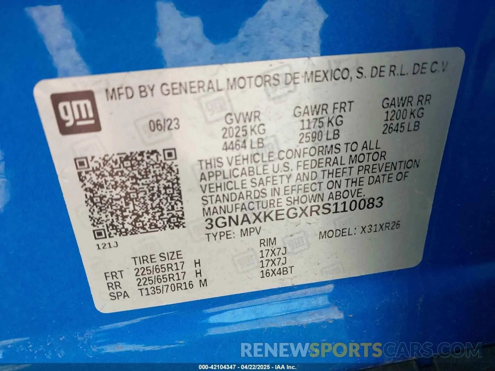 9 Photograph of a damaged car 3GNAXKEGXRS110083 CHEVROLET EQUINOX 2024