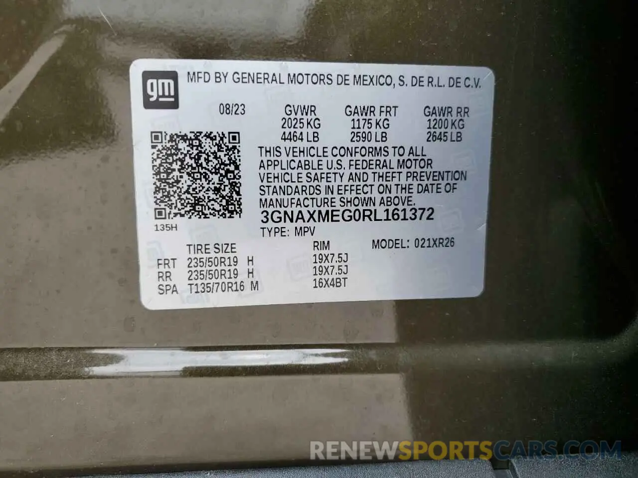 15 Photograph of a damaged car 3GNAXMEG0RL161372 CHEVROLET EQUINOX 2024