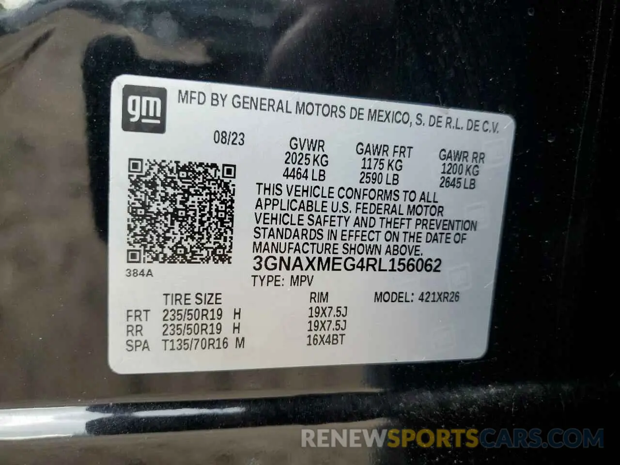 14 Photograph of a damaged car 3GNAXMEG4RL156062 CHEVROLET EQUINOX 2024