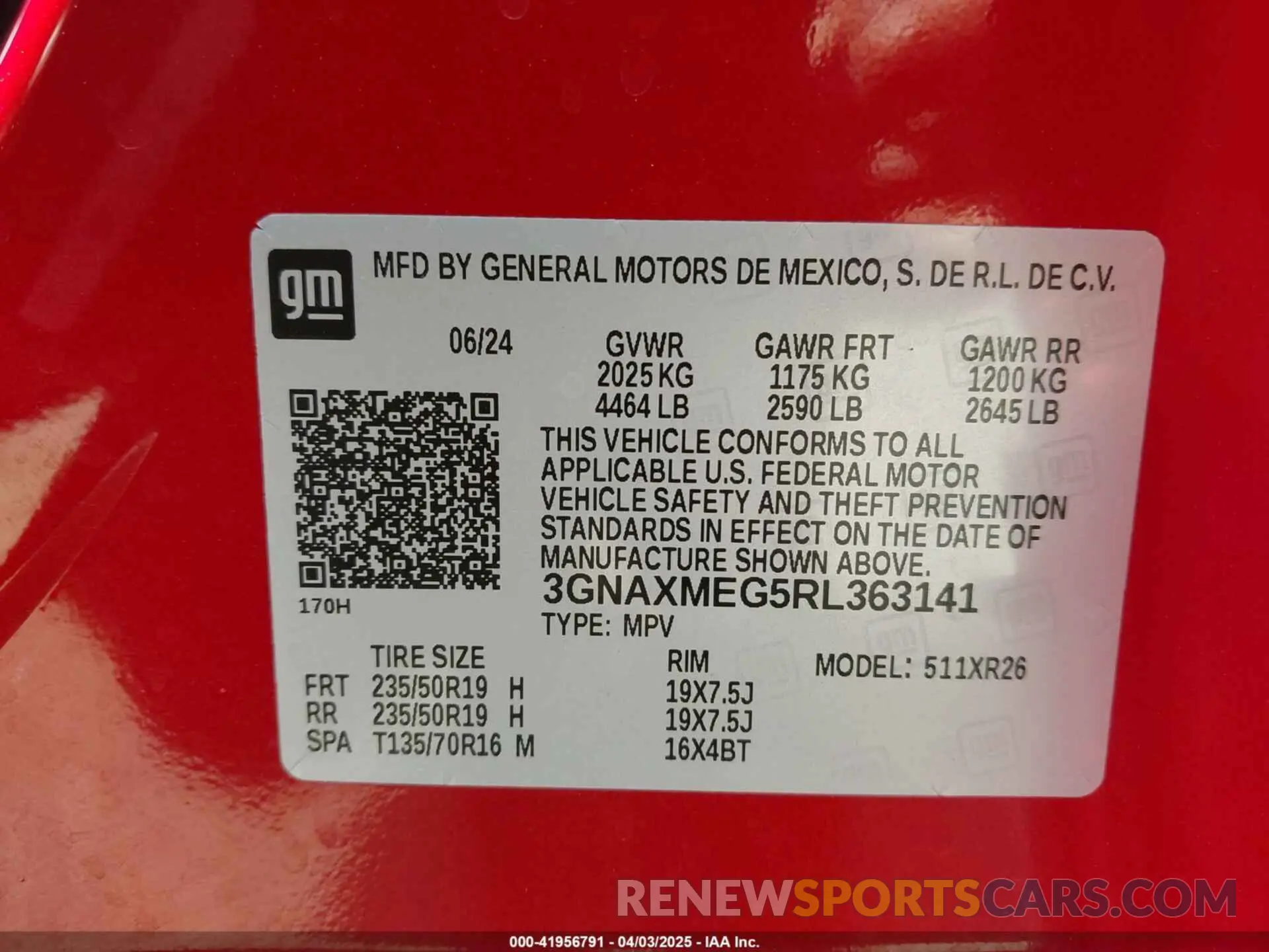 9 Photograph of a damaged car 3GNAXMEG5RL363141 CHEVROLET EQUINOX 2024