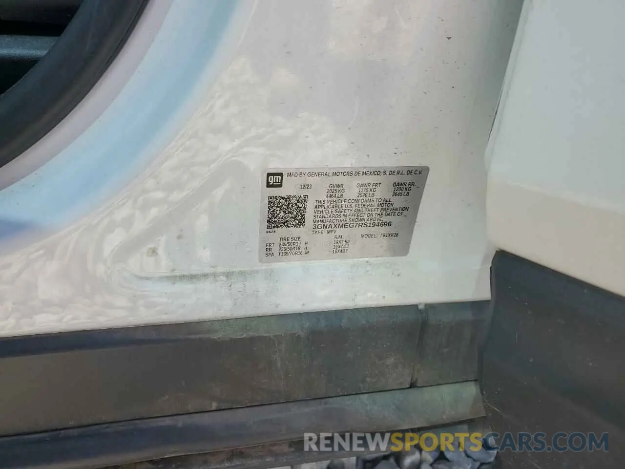 13 Photograph of a damaged car 3GNAXMEG7RS194696 CHEVROLET EQUINOX 2024