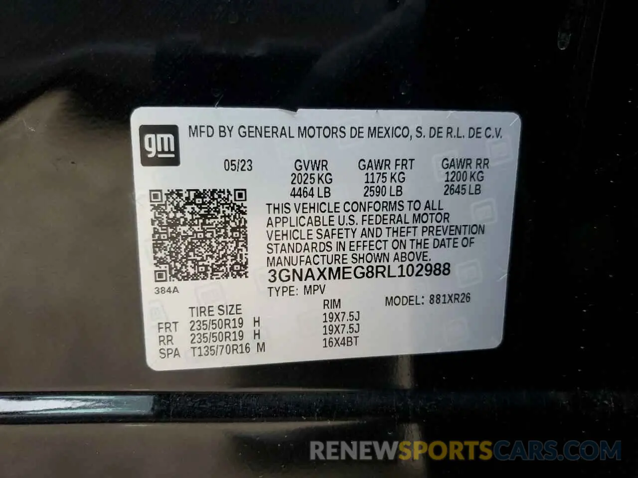 15 Photograph of a damaged car 3GNAXMEG8RL102988 CHEVROLET EQUINOX 2024