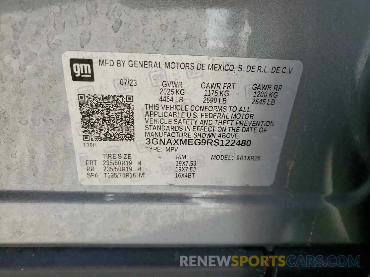 13 Photograph of a damaged car 3GNAXMEG9RS122480 CHEVROLET EQUINOX 2024