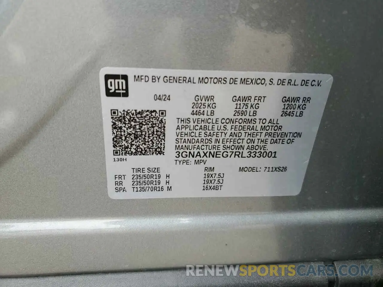 12 Photograph of a damaged car 3GNAXNEG7RL333001 CHEVROLET EQUINOX 2024