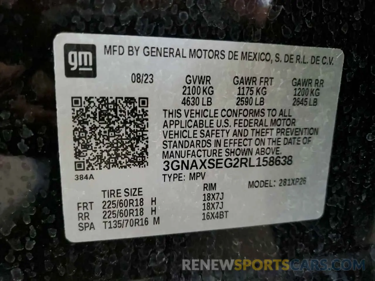 14 Photograph of a damaged car 3GNAXSEG2RL158638 CHEVROLET EQUINOX 2024