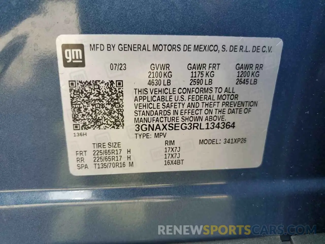 14 Photograph of a damaged car 3GNAXSEG3RL134364 CHEVROLET EQUINOX 2024