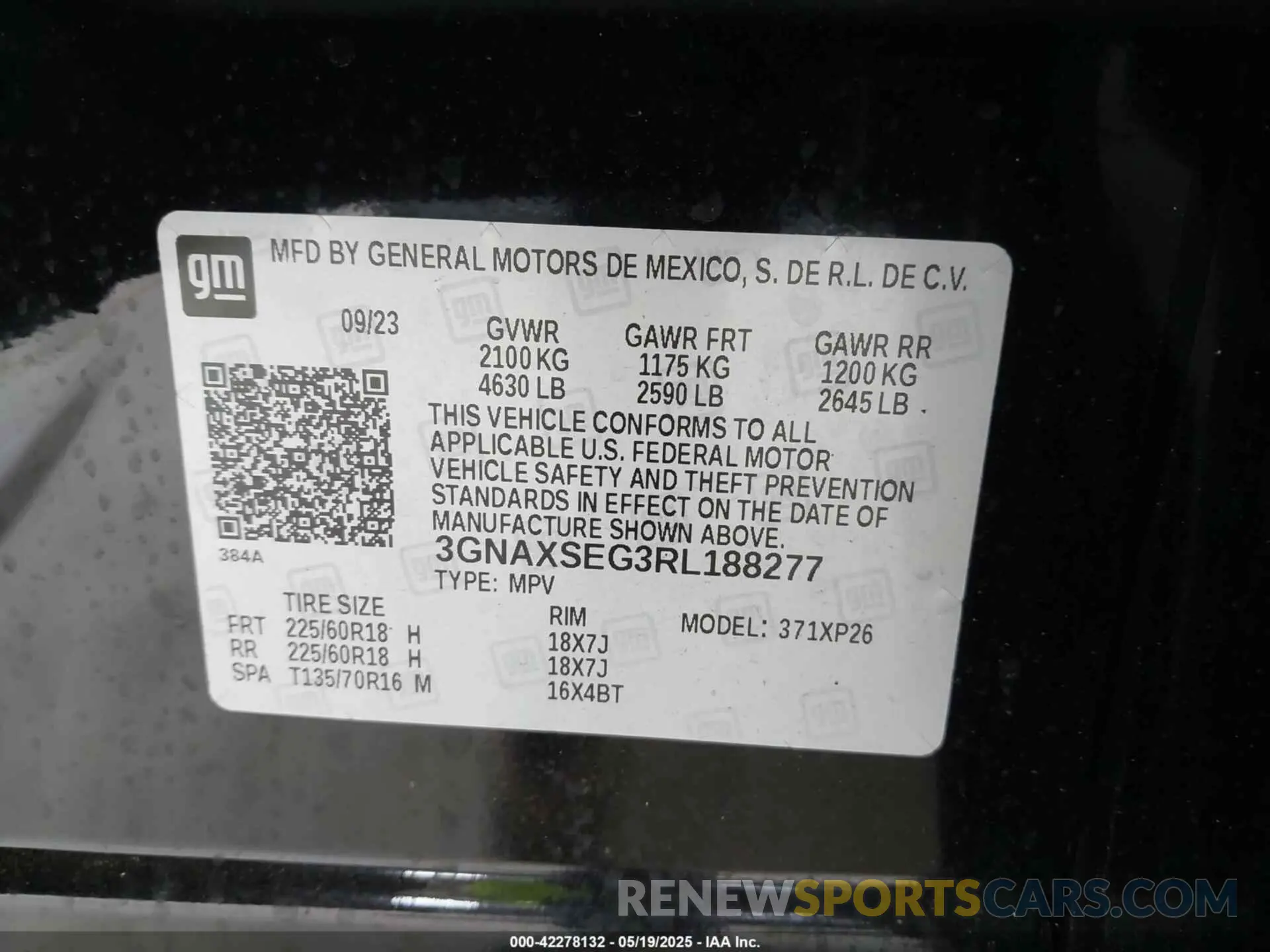 9 Photograph of a damaged car 3GNAXSEG3RL188277 CHEVROLET EQUINOX 2024