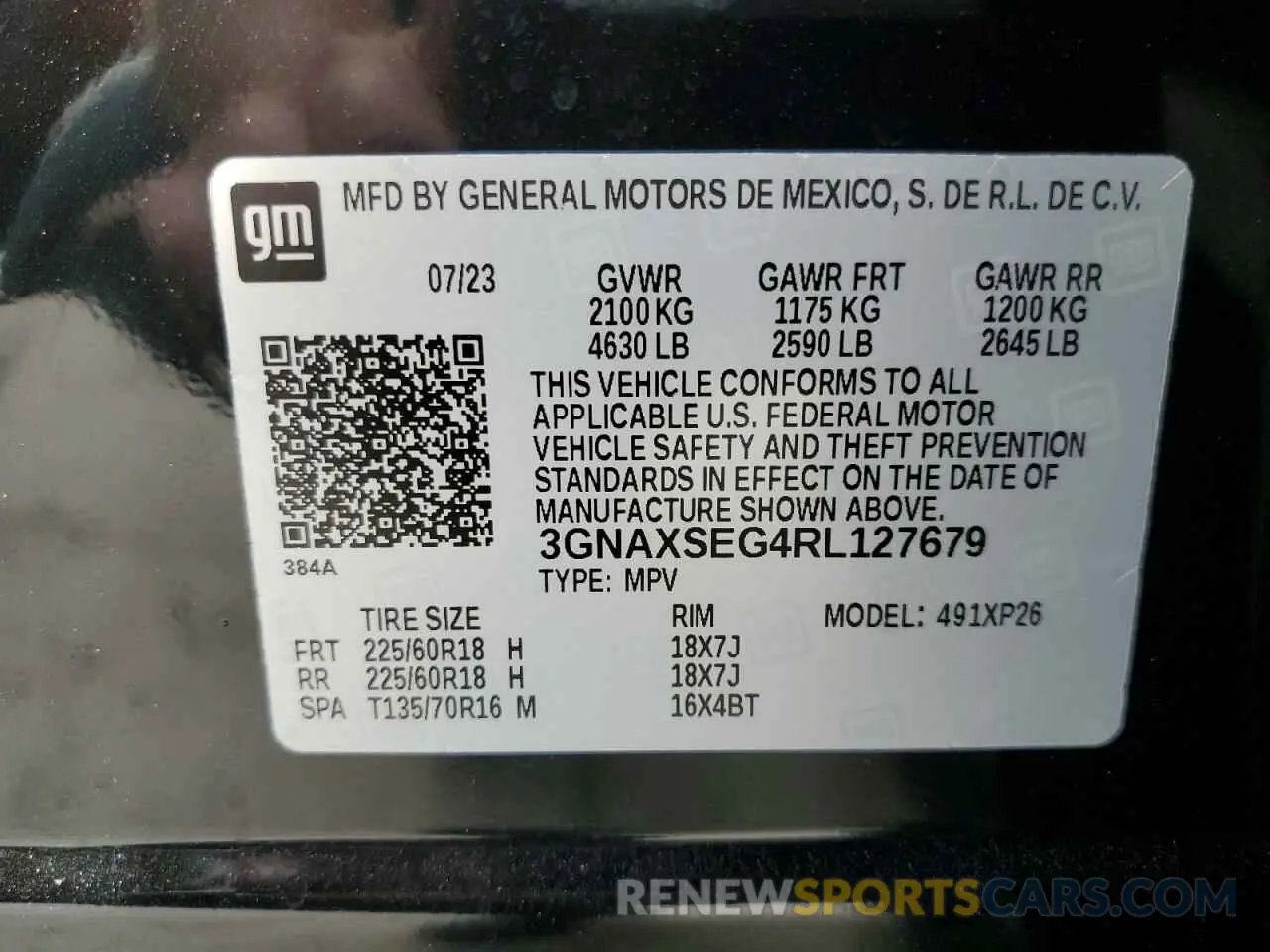 13 Photograph of a damaged car 3GNAXSEG4RL127679 CHEVROLET EQUINOX 2024