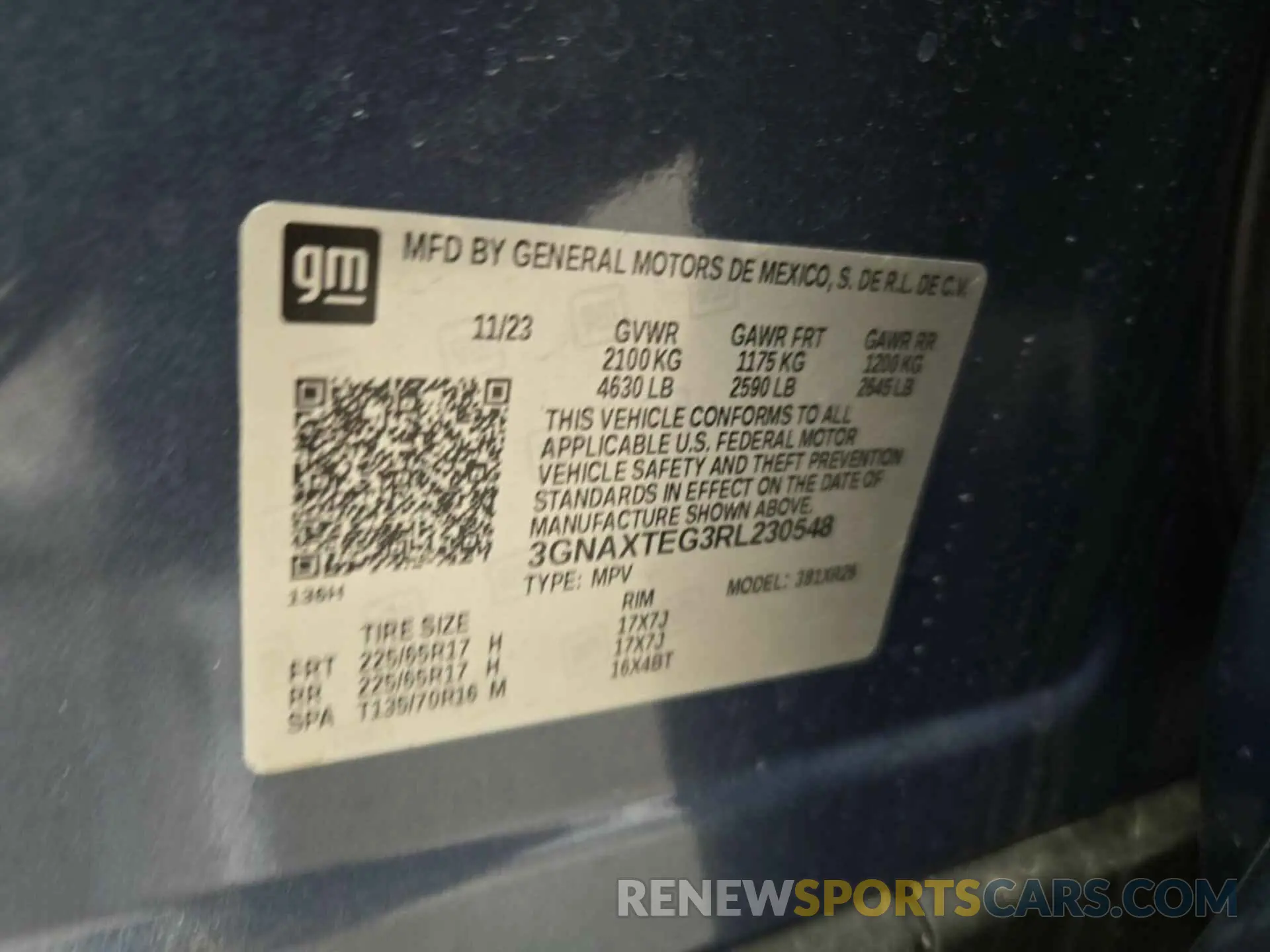 24 Photograph of a damaged car 3GNAXTEG3RL230548 CHEVROLET EQUINOX 2024
