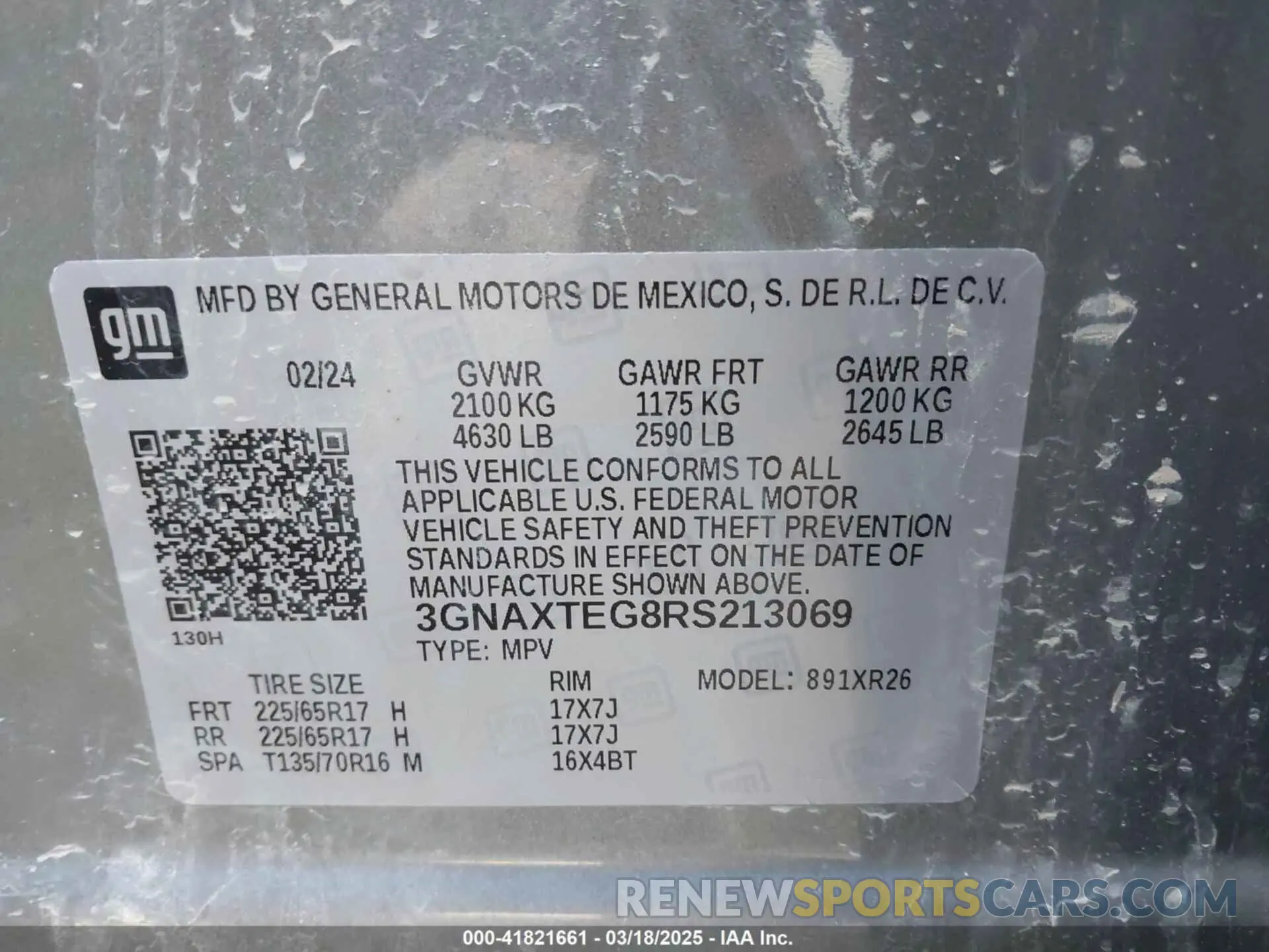 9 Photograph of a damaged car 3GNAXTEG8RS213069 CHEVROLET EQUINOX 2024