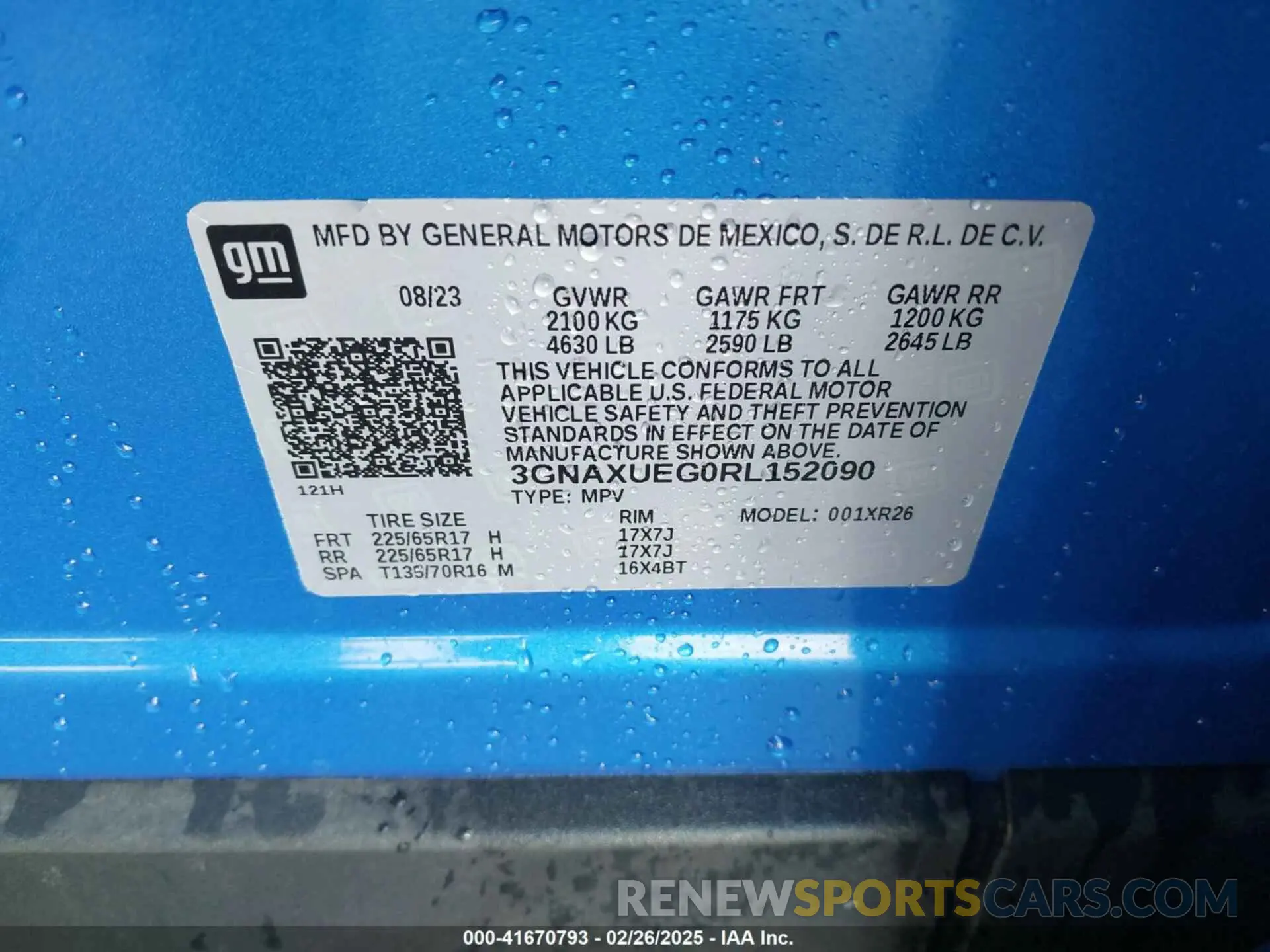 9 Photograph of a damaged car 3GNAXUEG0RL152090 CHEVROLET EQUINOX 2024