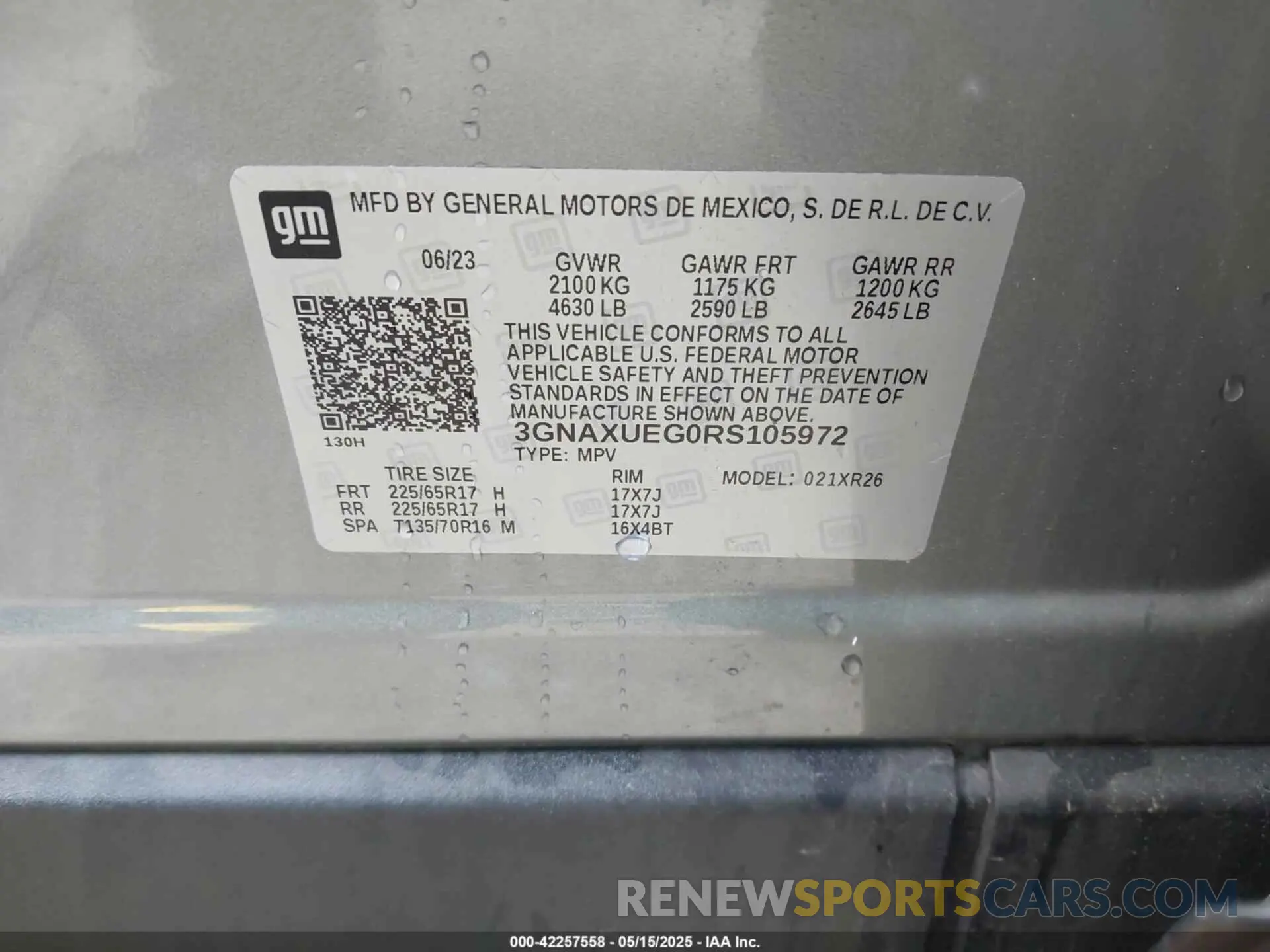 9 Photograph of a damaged car 3GNAXUEG0RS105972 CHEVROLET EQUINOX 2024