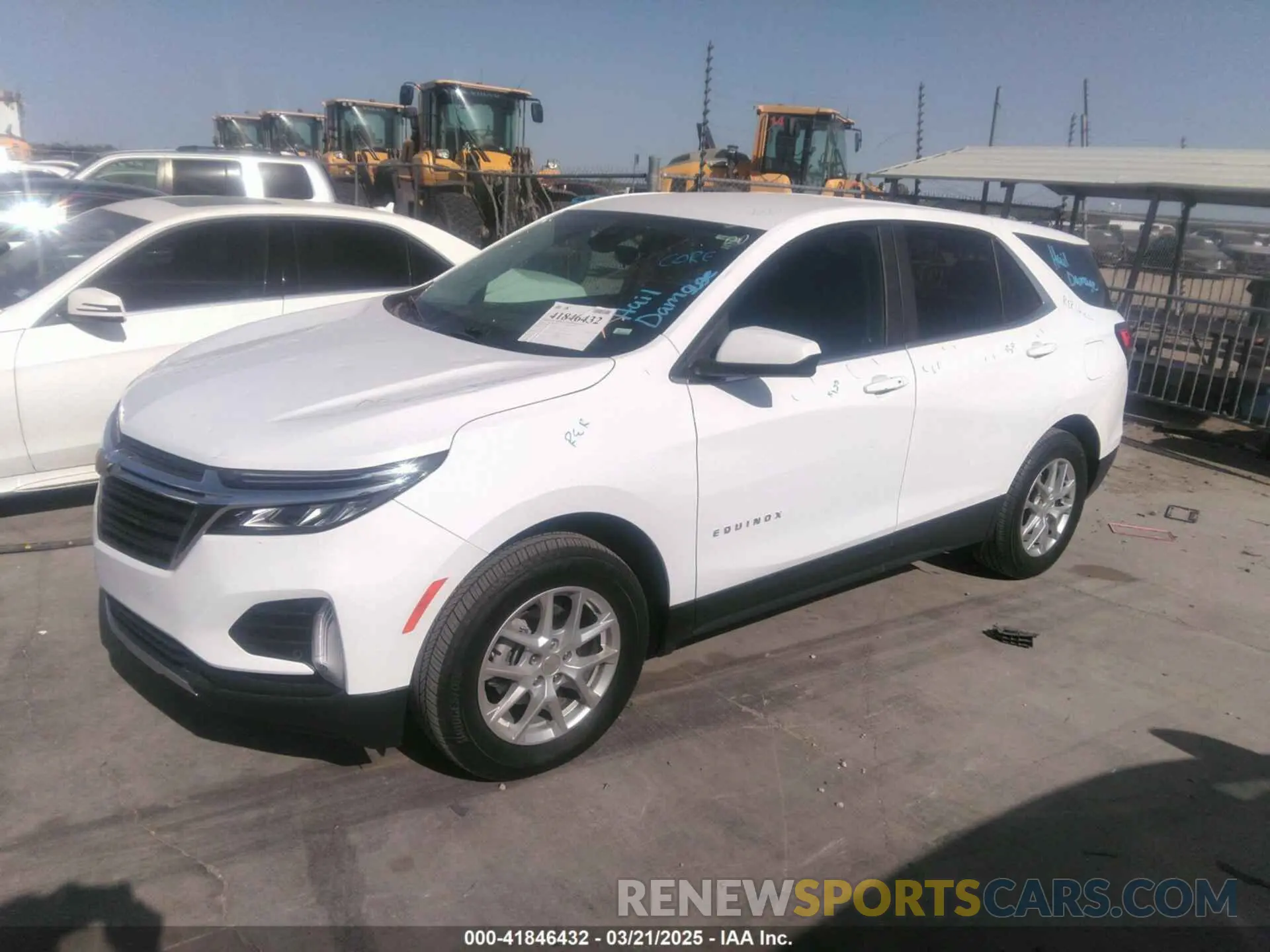 2 Photograph of a damaged car 3GNAXUEG1RL341105 CHEVROLET EQUINOX 2024