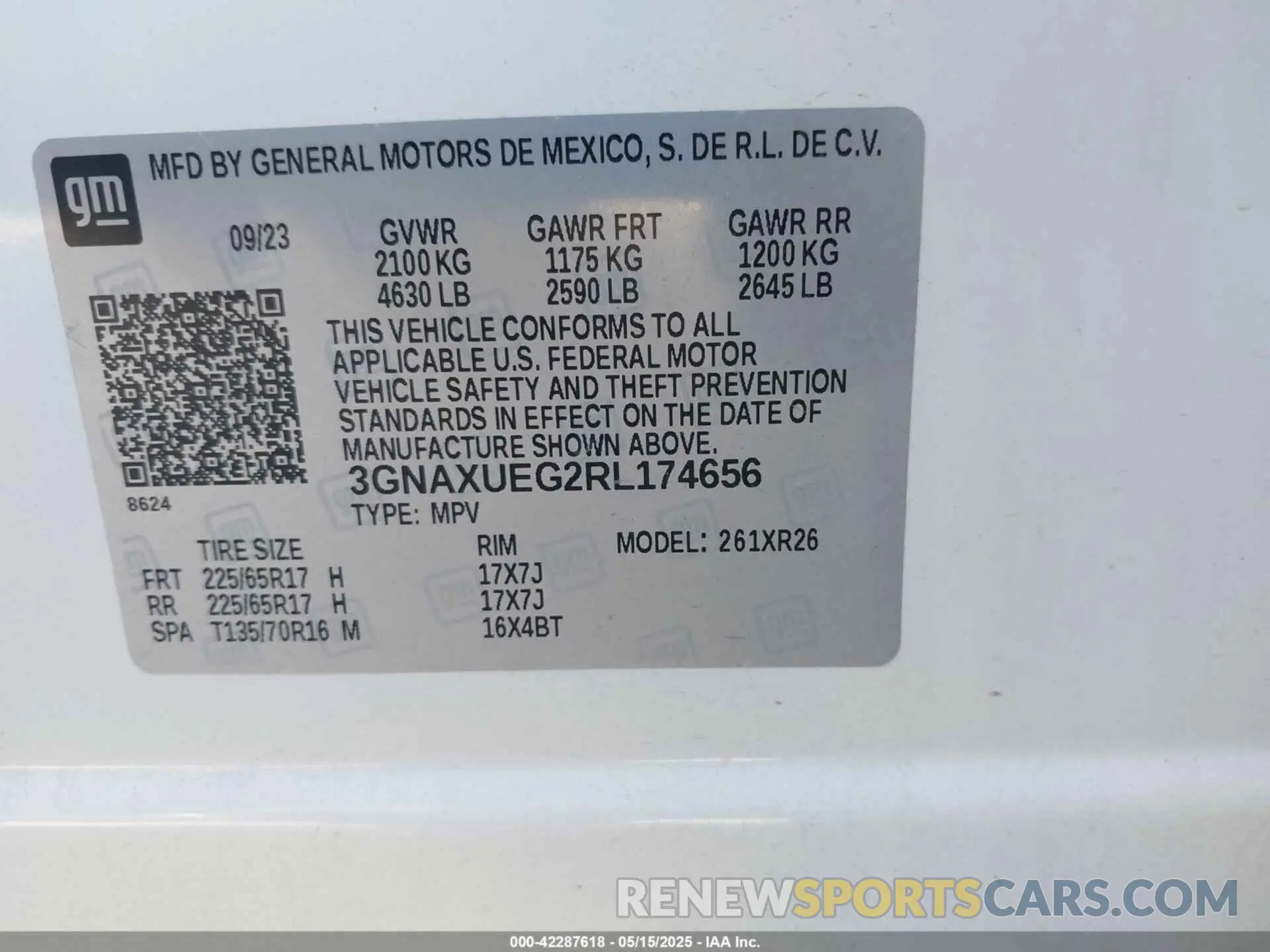 9 Photograph of a damaged car 3GNAXUEG2RL174656 CHEVROLET EQUINOX 2024