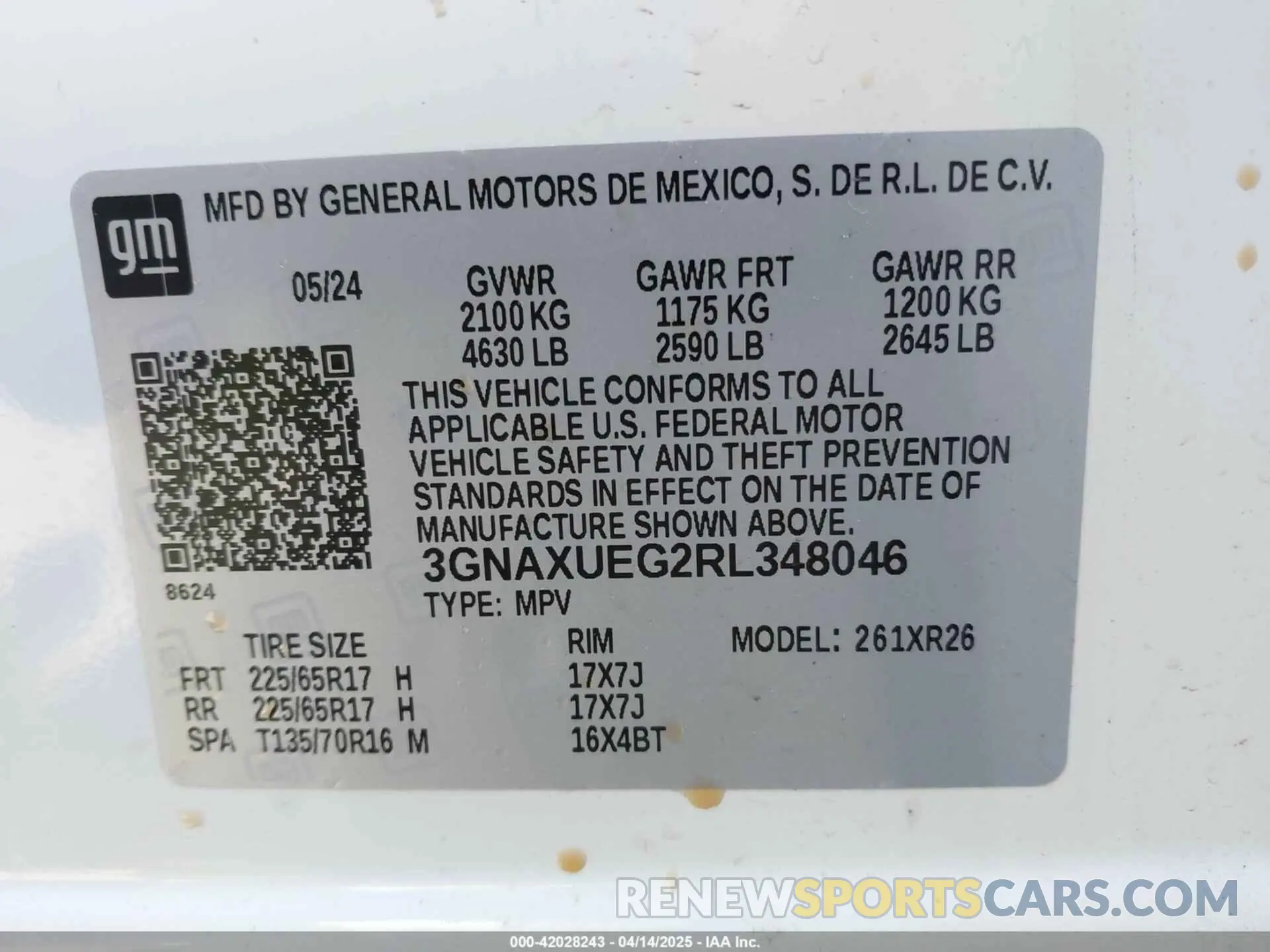 9 Photograph of a damaged car 3GNAXUEG2RL348046 CHEVROLET EQUINOX 2024