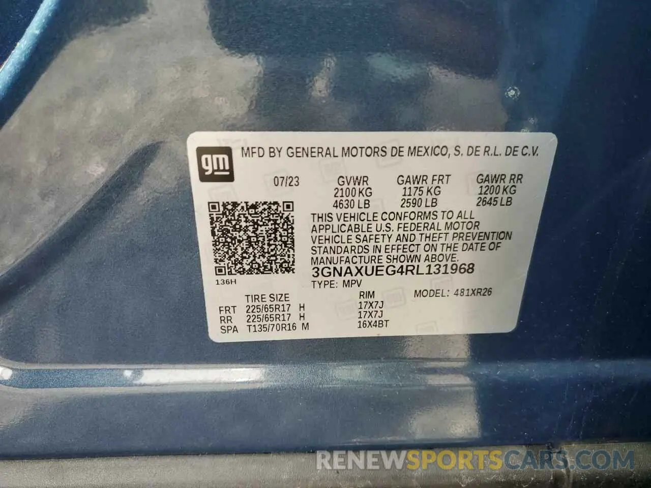 15 Photograph of a damaged car 3GNAXUEG4RL131968 CHEVROLET EQUINOX 2024