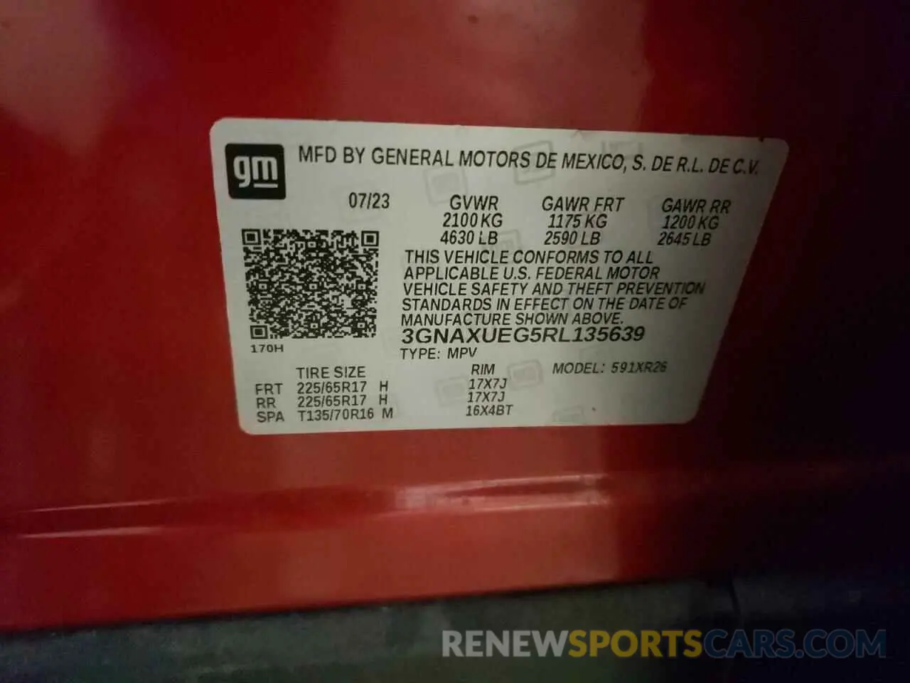 15 Photograph of a damaged car 3GNAXUEG5RL135639 CHEVROLET EQUINOX 2024