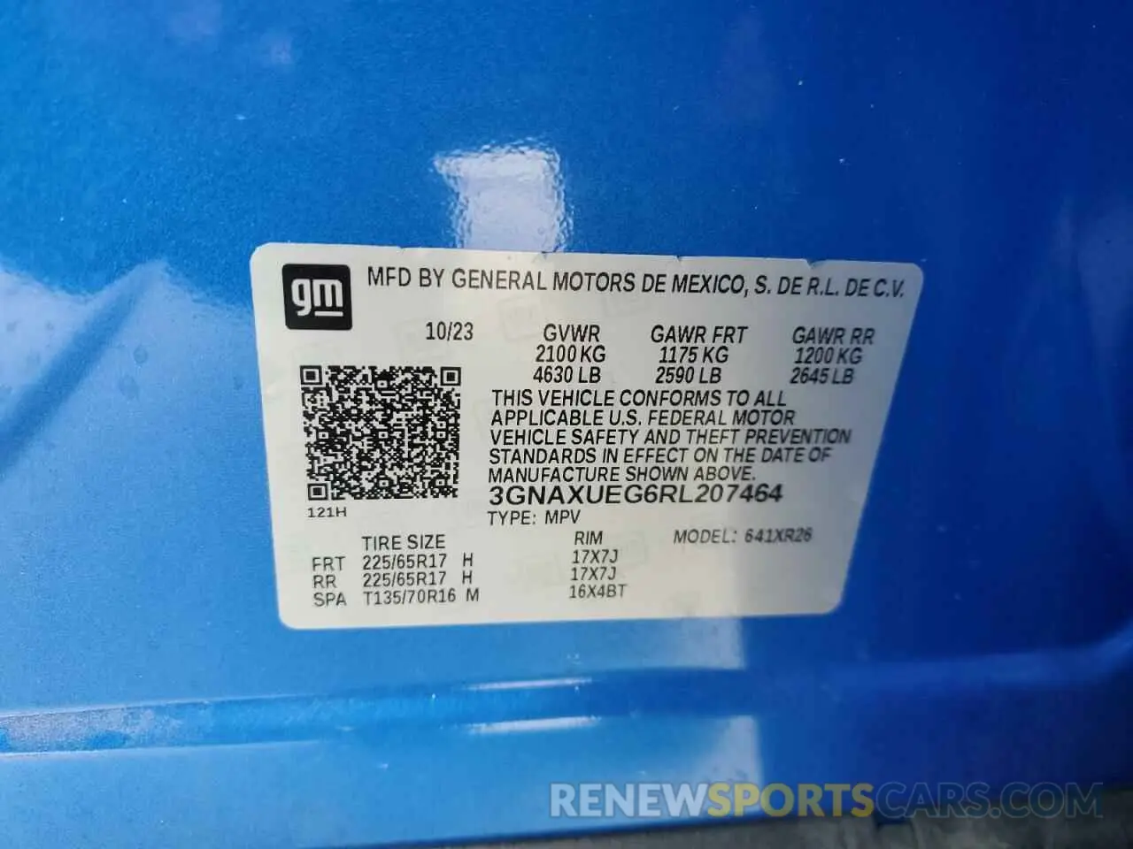 14 Photograph of a damaged car 3GNAXUEG6RL207464 CHEVROLET EQUINOX 2024