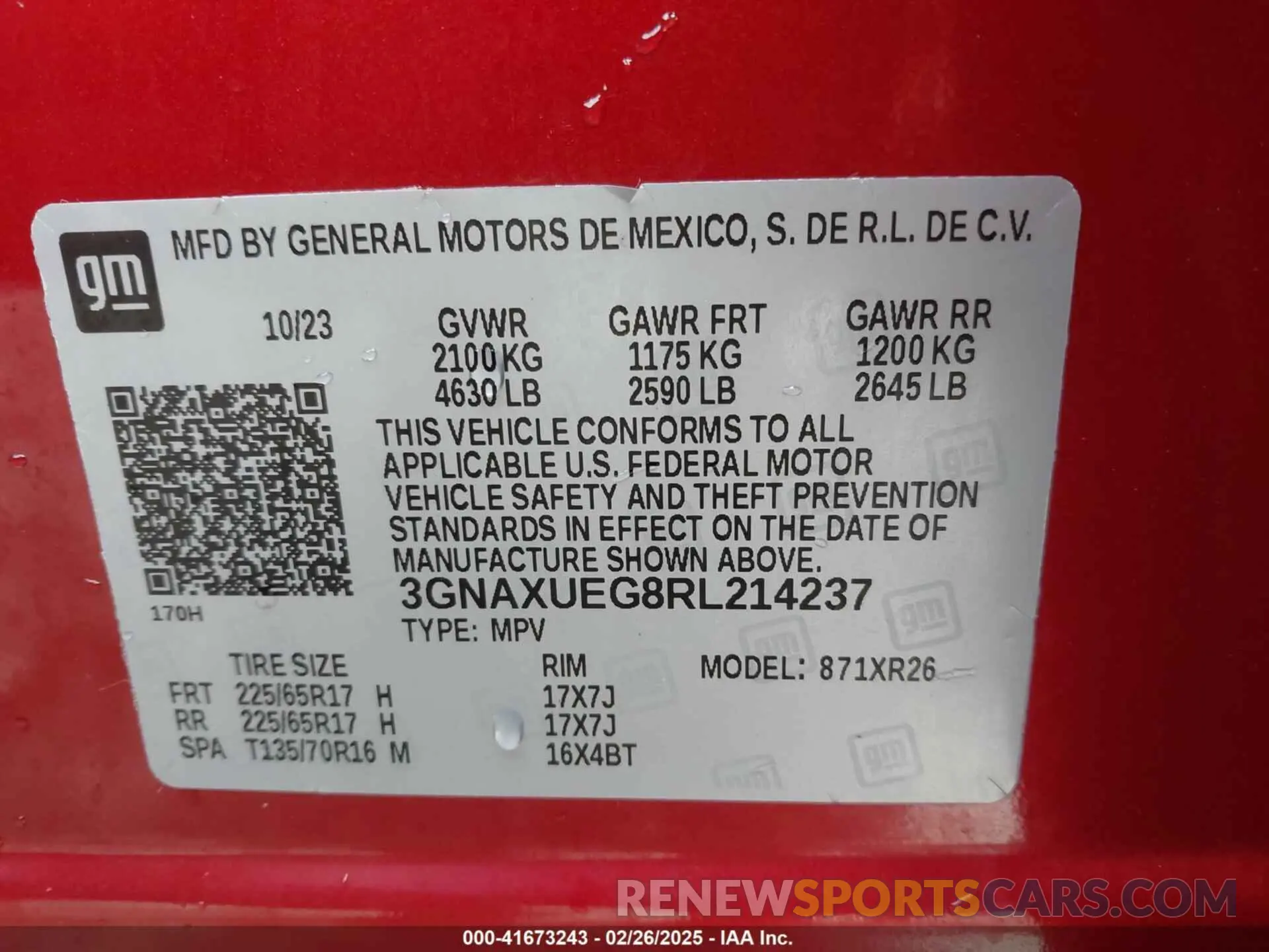 9 Photograph of a damaged car 3GNAXUEG8RL214237 CHEVROLET EQUINOX 2024