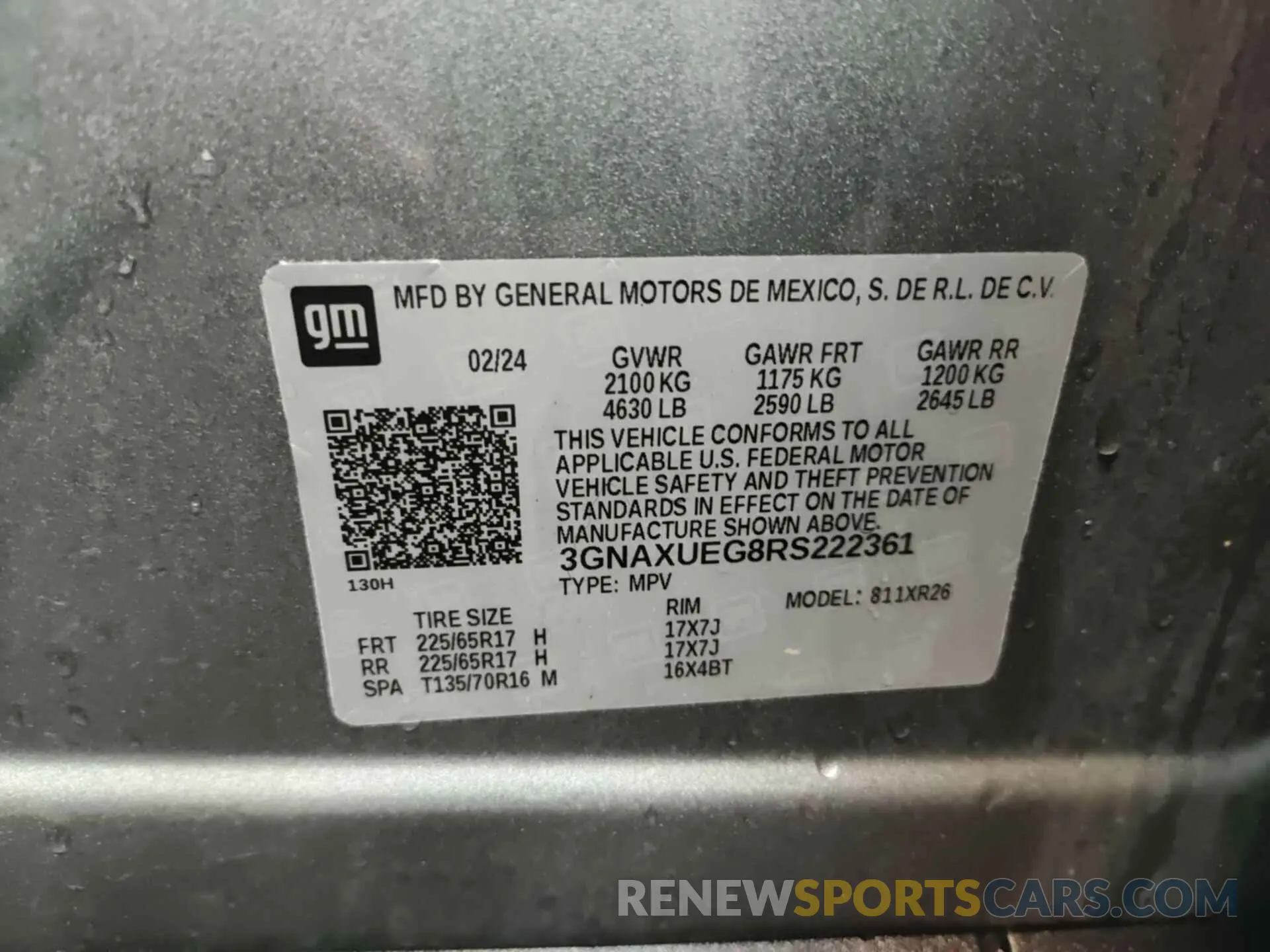 21 Photograph of a damaged car 3GNAXUEG8RS222361 CHEVROLET EQUINOX 2024