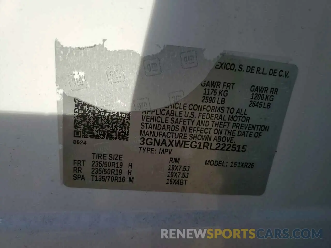 15 Photograph of a damaged car 3GNAXWEG1RL222515 CHEVROLET EQUINOX 2024