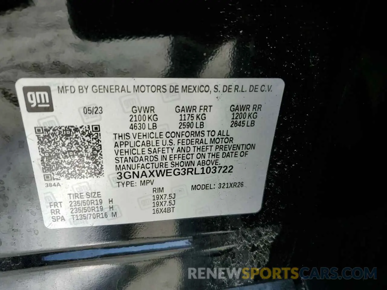 13 Photograph of a damaged car 3GNAXWEG3RL103722 CHEVROLET EQUINOX 2024